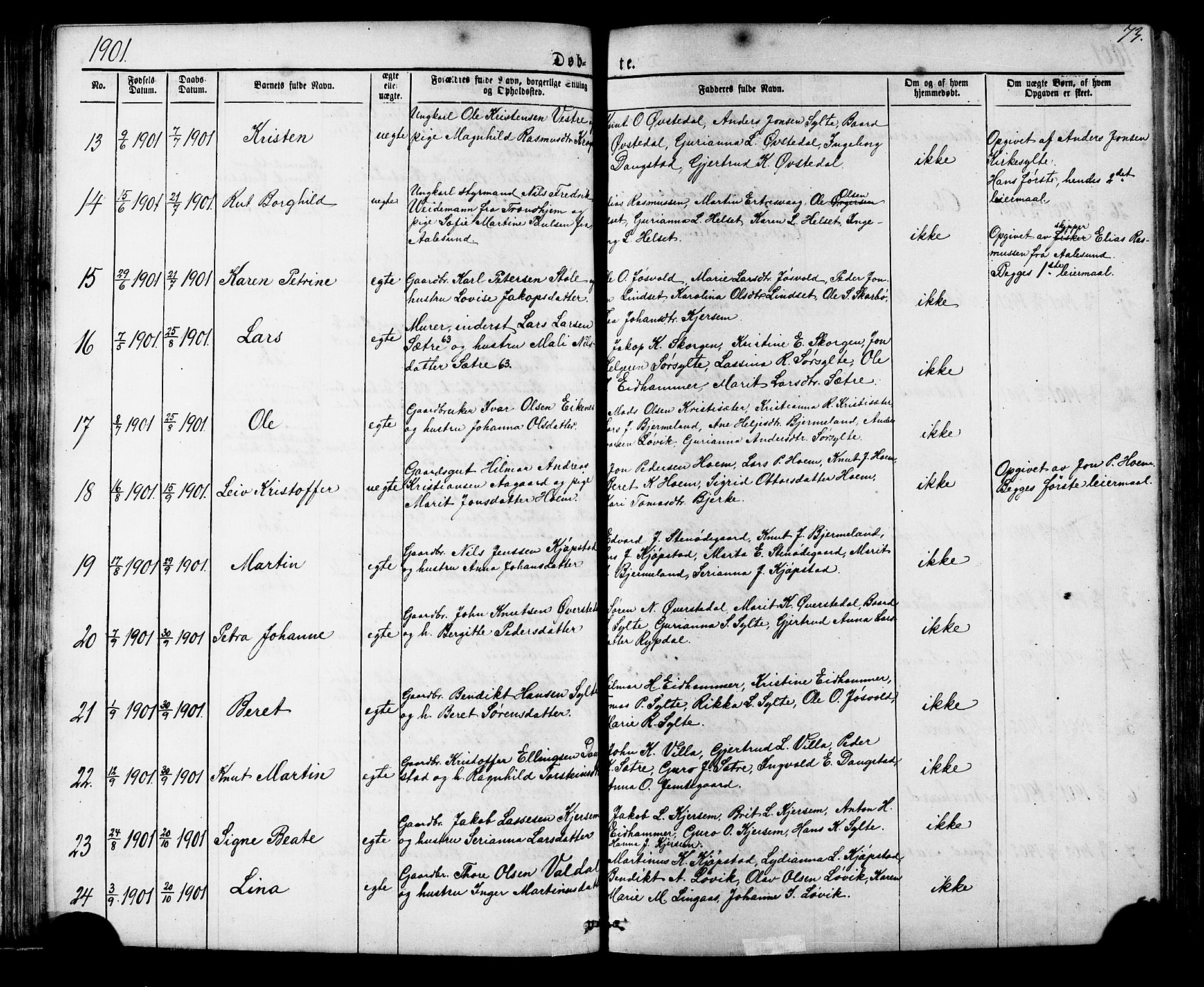 Ministerialprotokoller, klokkerbøker og fødselsregistre - Møre og Romsdal, AV/SAT-A-1454/541/L0547: Klokkerbok nr. 541C02, 1867-1921, s. 73