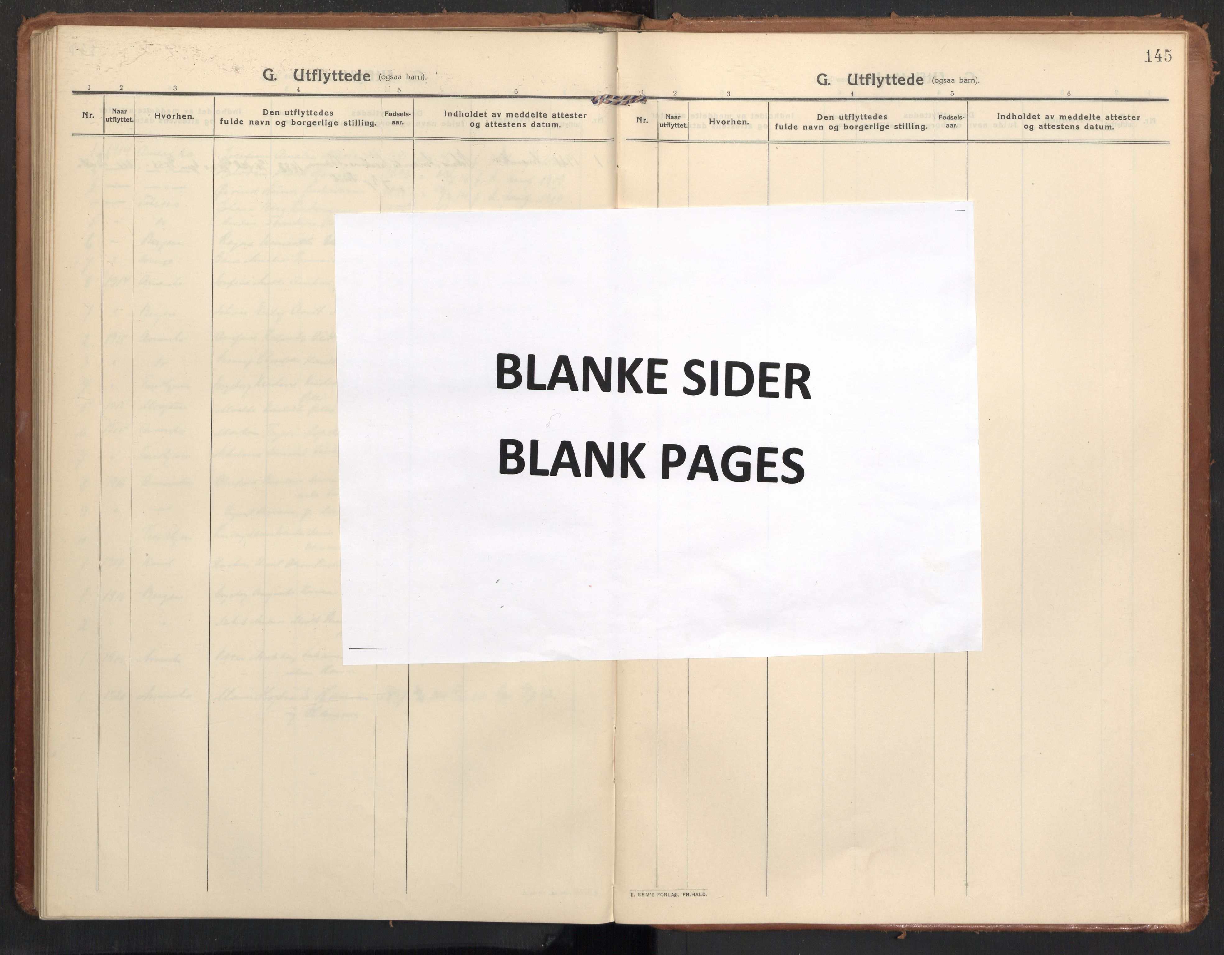 Ministerialprotokoller, klokkerbøker og fødselsregistre - Nordland, AV/SAT-A-1459/830/L0456: Ministerialbok nr. 830A20, 1914-1937, s. 145
