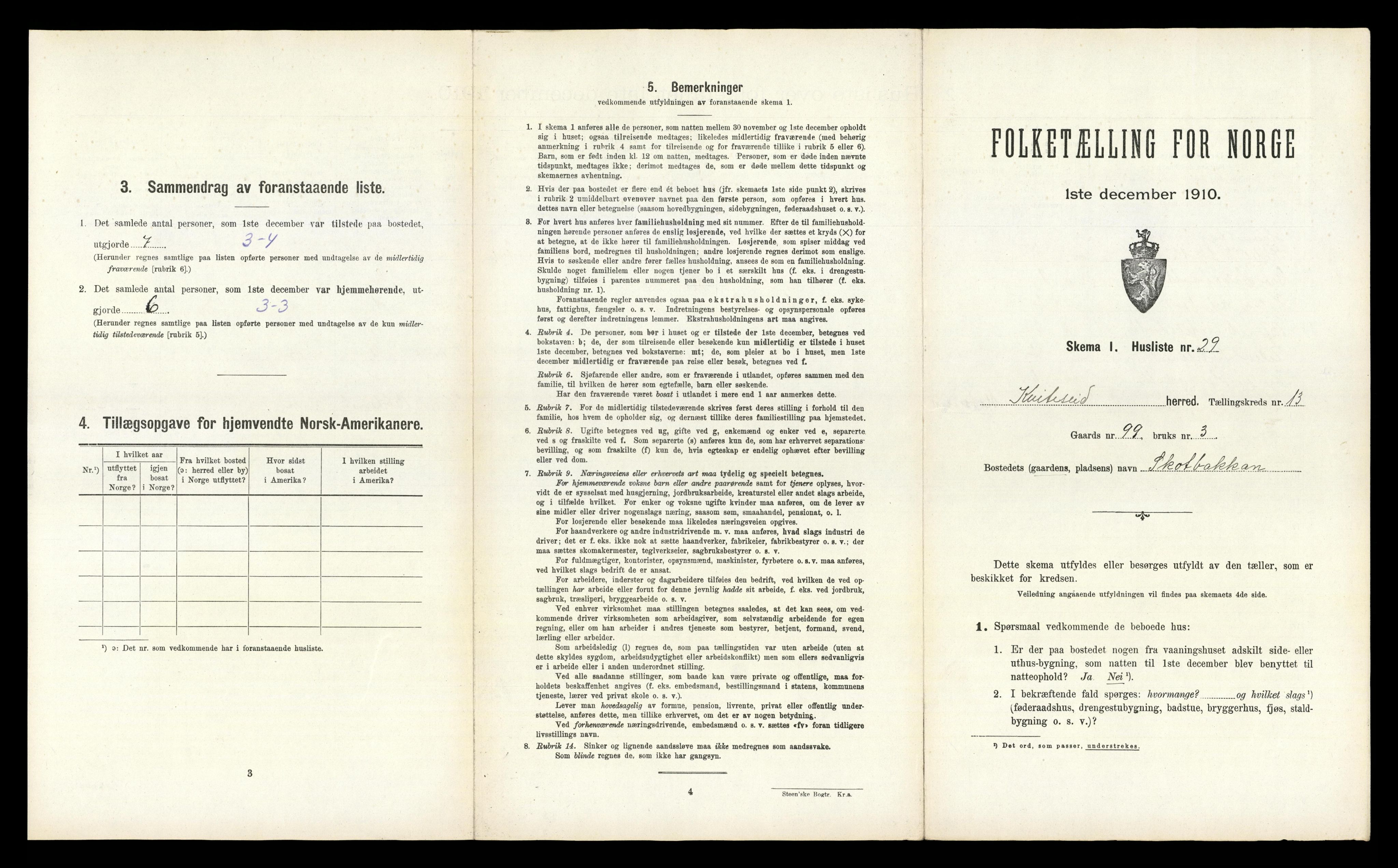 RA, Folketelling 1910 for 0829 Kviteseid herred, 1910, s. 1196