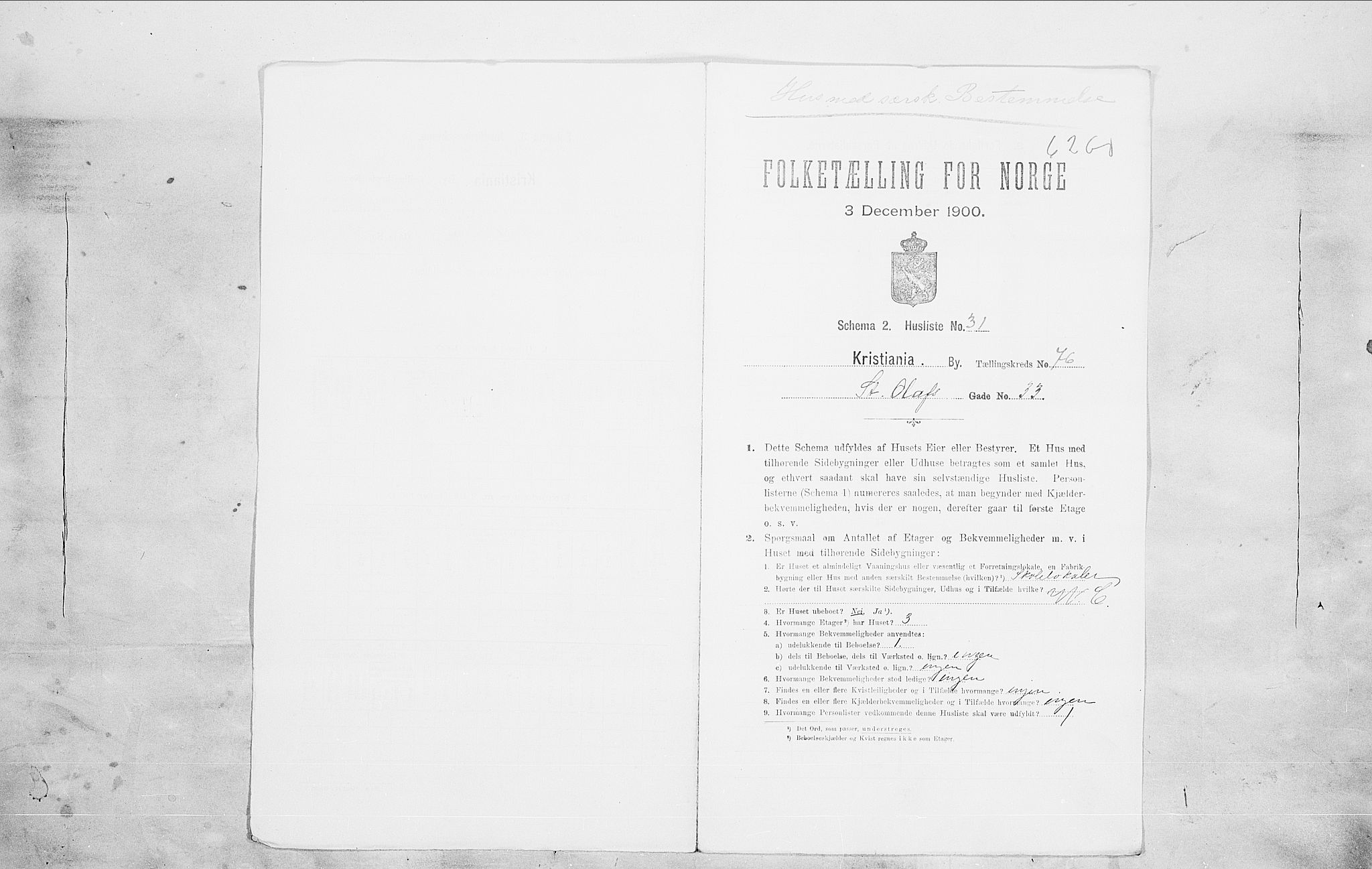 SAO, Folketelling 1900 for 0301 Kristiania kjøpstad, 1900, s. 90104