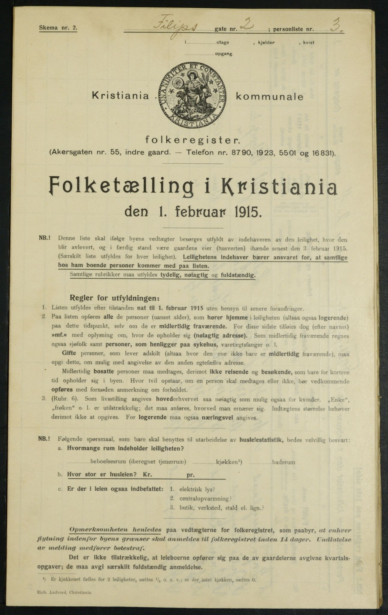 OBA, Kommunal folketelling 1.2.1915 for Kristiania, 1915, s. 23772