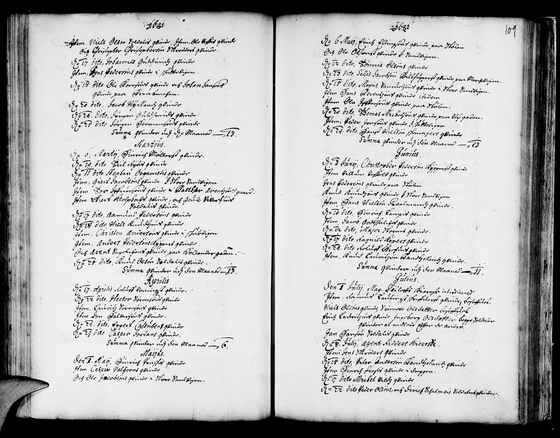 Korskirken sokneprestembete, SAB/A-76101/H/Haa/L0001: Ministerialbok nr. A 1, 1674-1688, s. 109