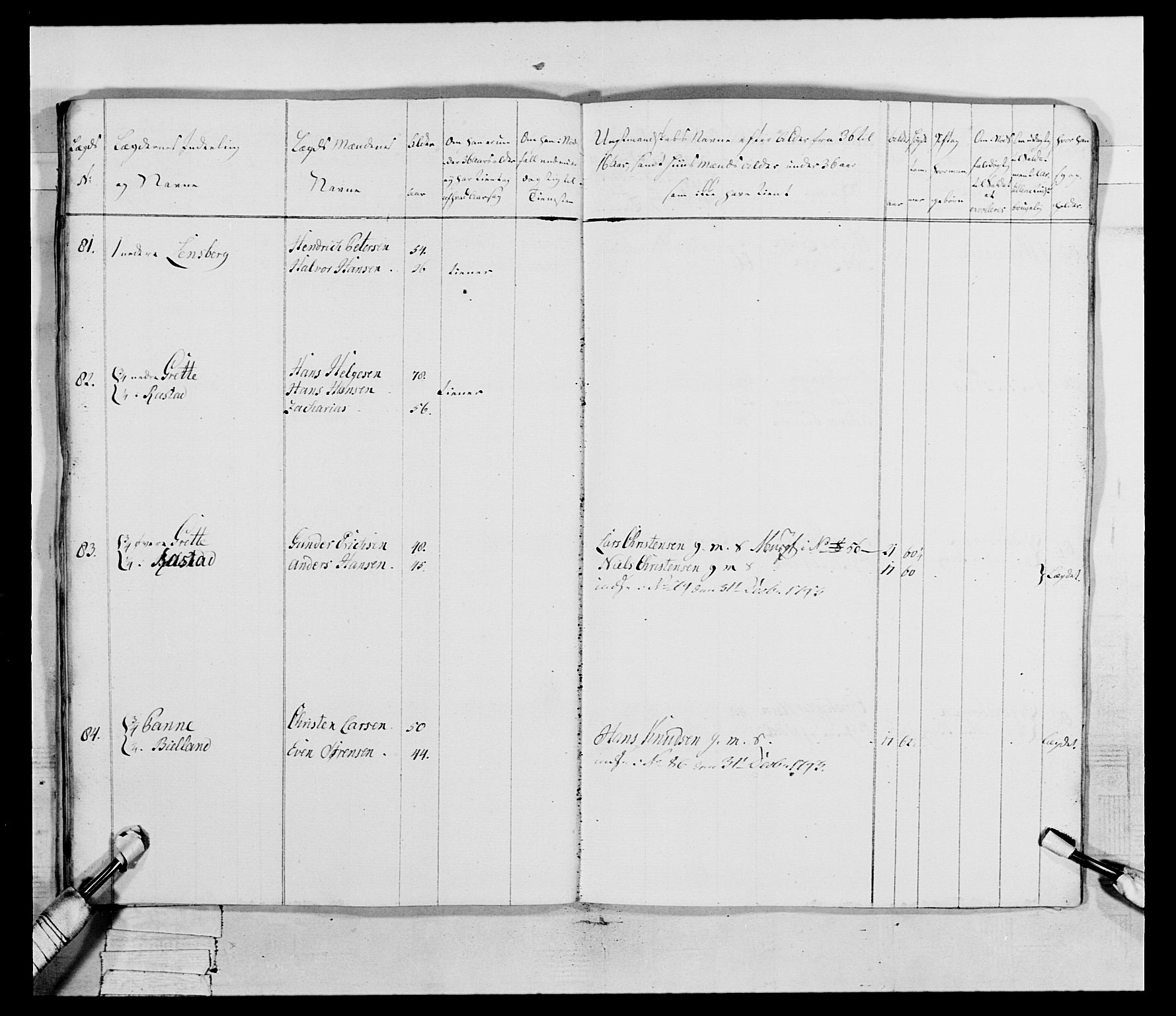 Generalitets- og kommissariatskollegiet, Det kongelige norske kommissariatskollegium, AV/RA-EA-5420/E/Eh/L0046: 2. Akershusiske nasjonale infanteriregiment, 1789, s. 382