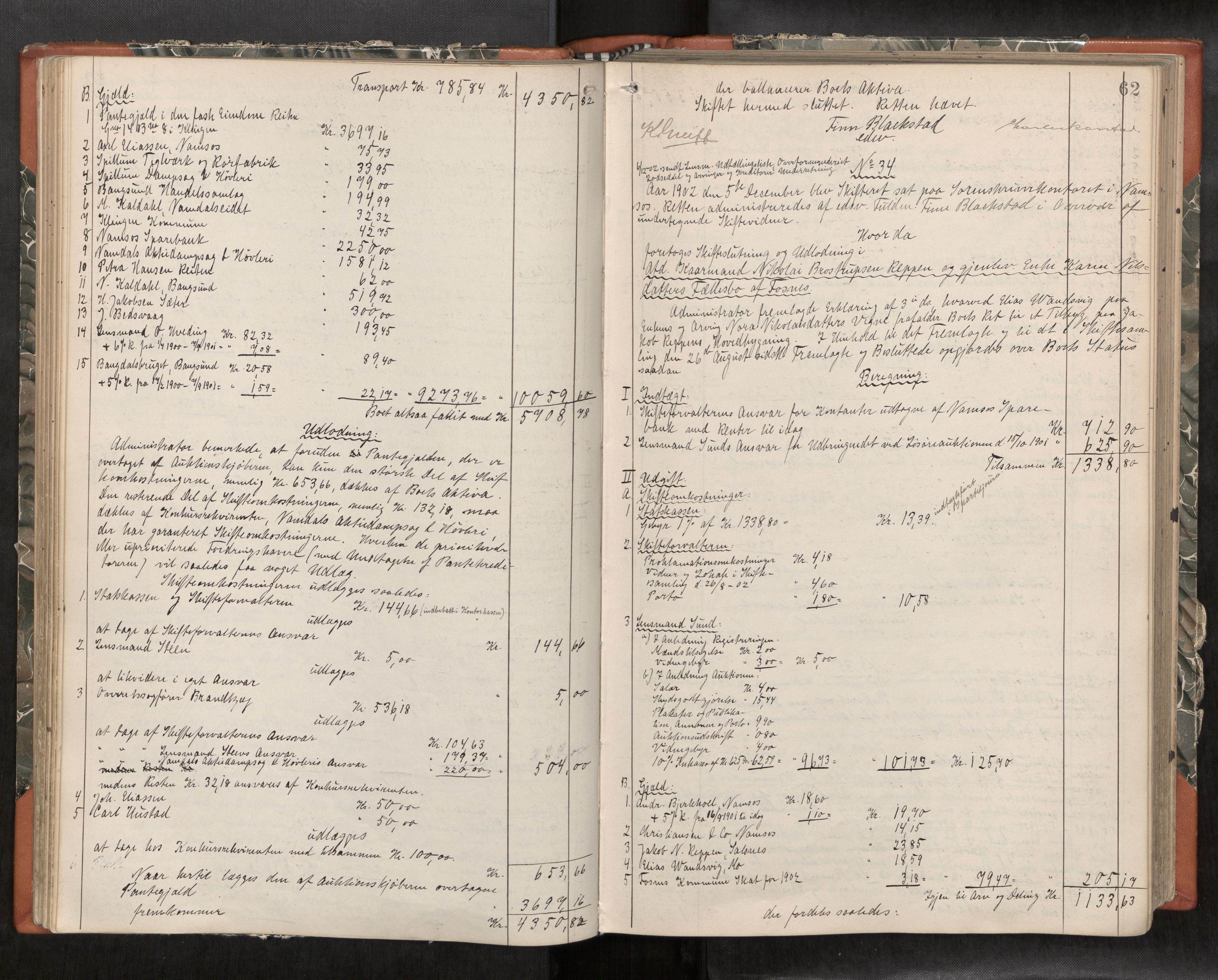 Namdal sorenskriveri, AV/SAT-A-4133/1/3/3A/L0047: Skifteprotokoll nr. 9, 1900-1909, s. 62