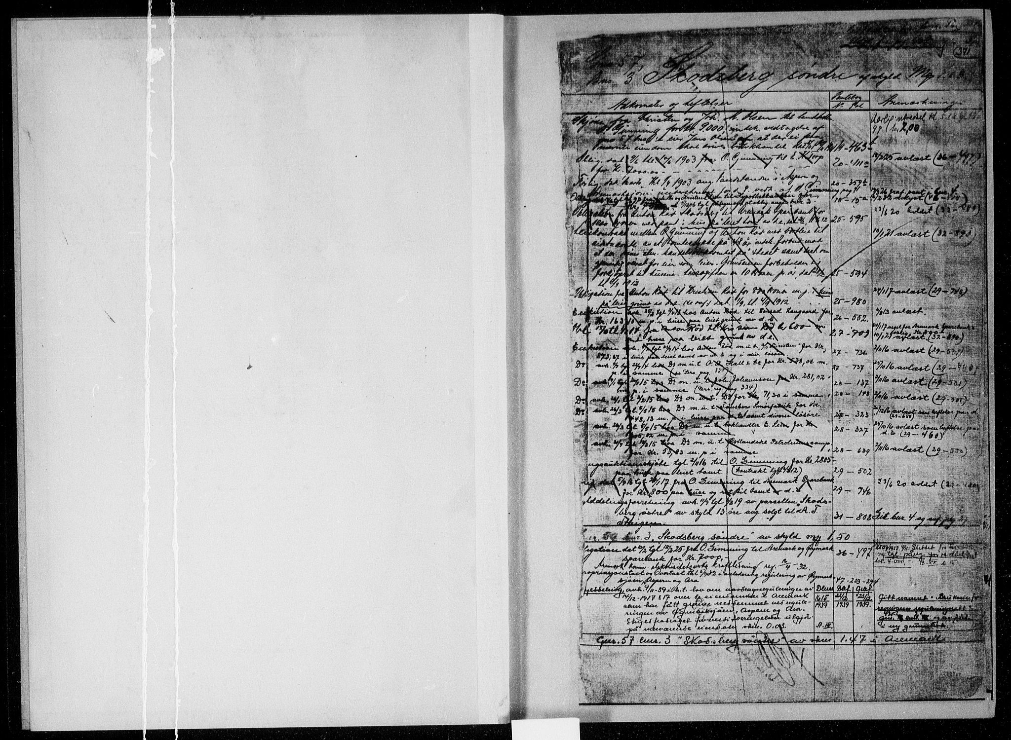 Idd og Marker sorenskriveri, SAO/A-10283/G/Ga/Gac/L0007b: Panteregister nr. II 7b1, 1795-1954, s. 370-371