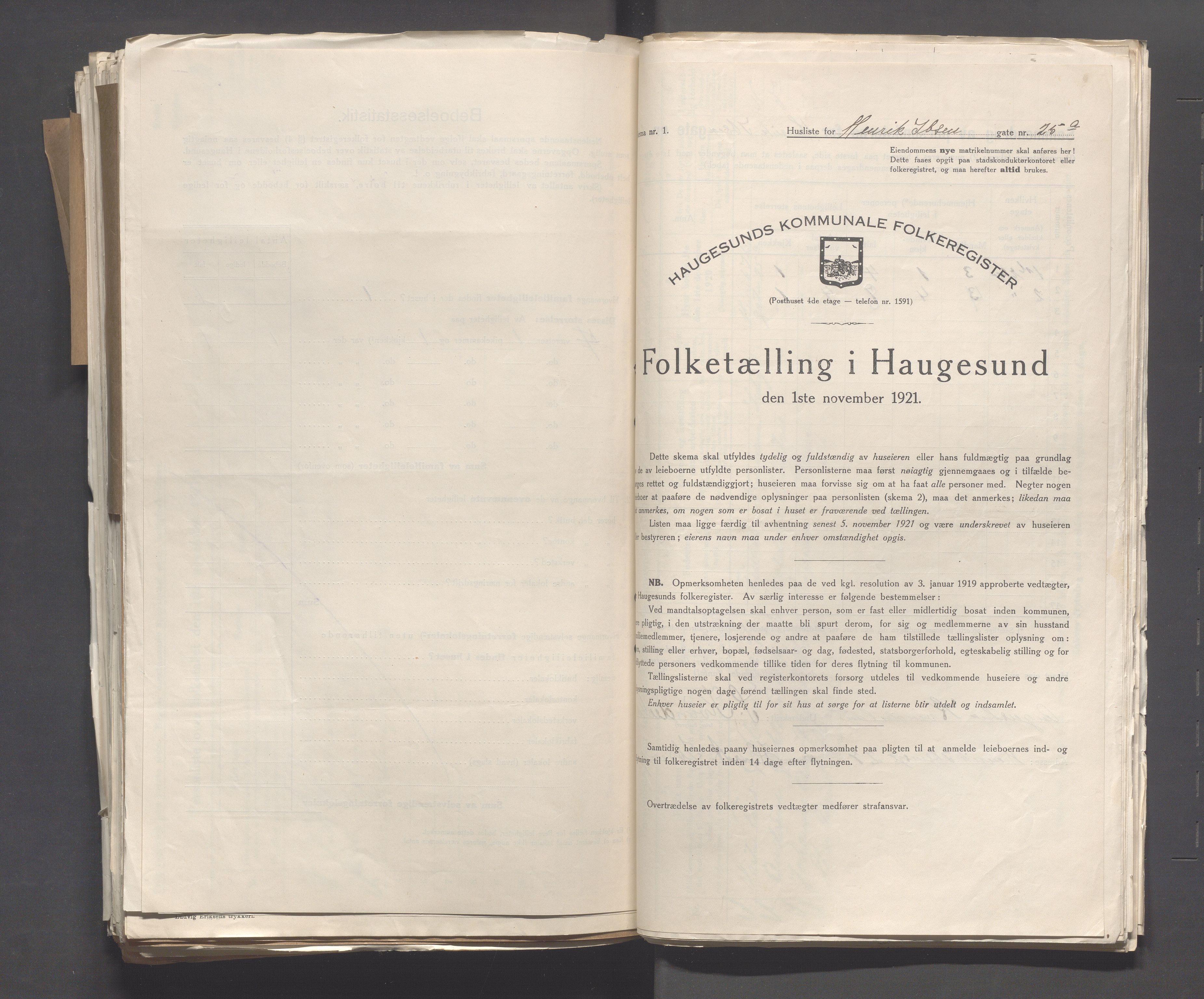 IKAR, Kommunal folketelling 1.11.1921 for Haugesund, 1921, s. 2189