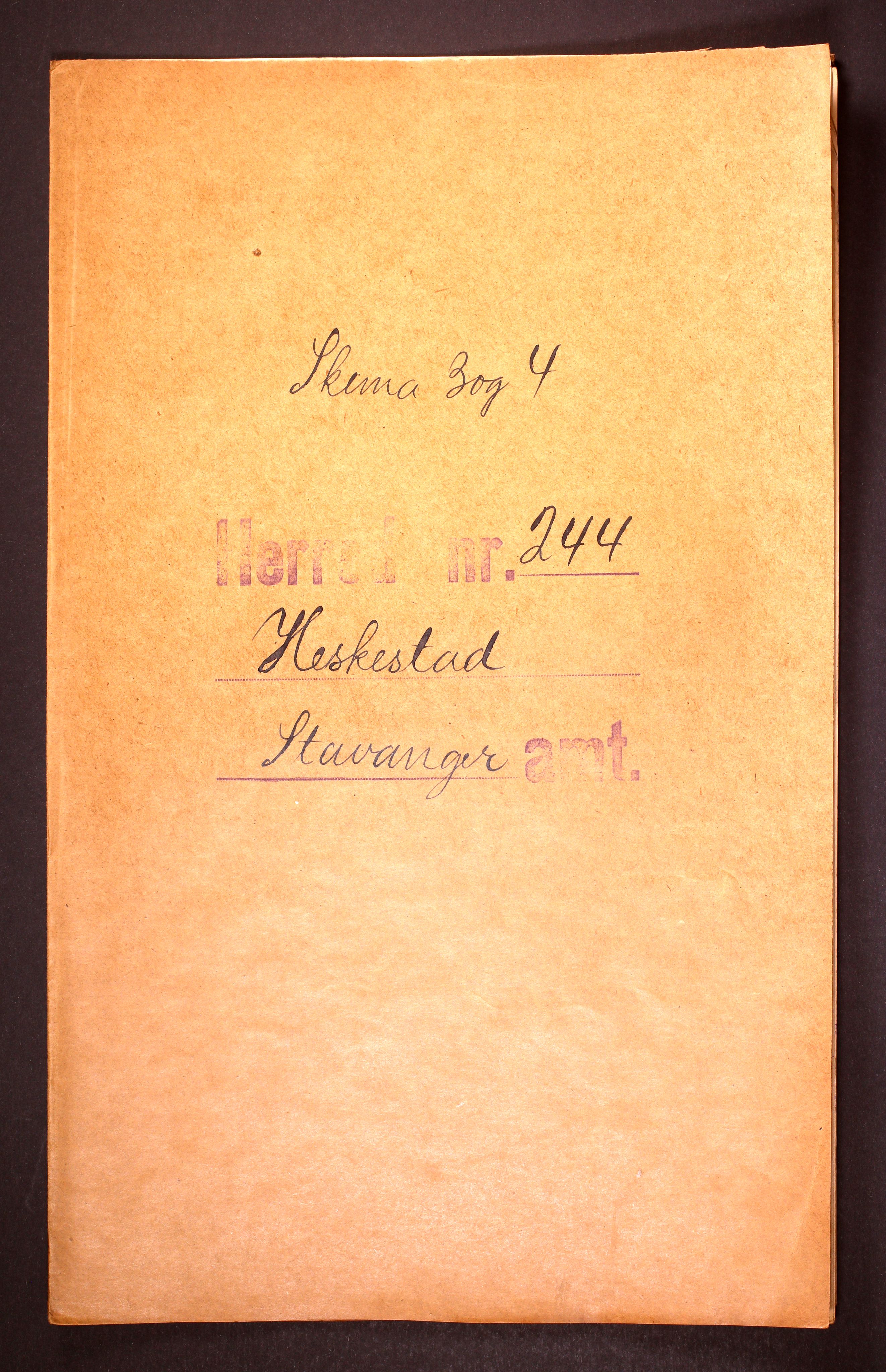 RA, Folketelling 1910 for 1113 Heskestad herred, 1910, s. 1