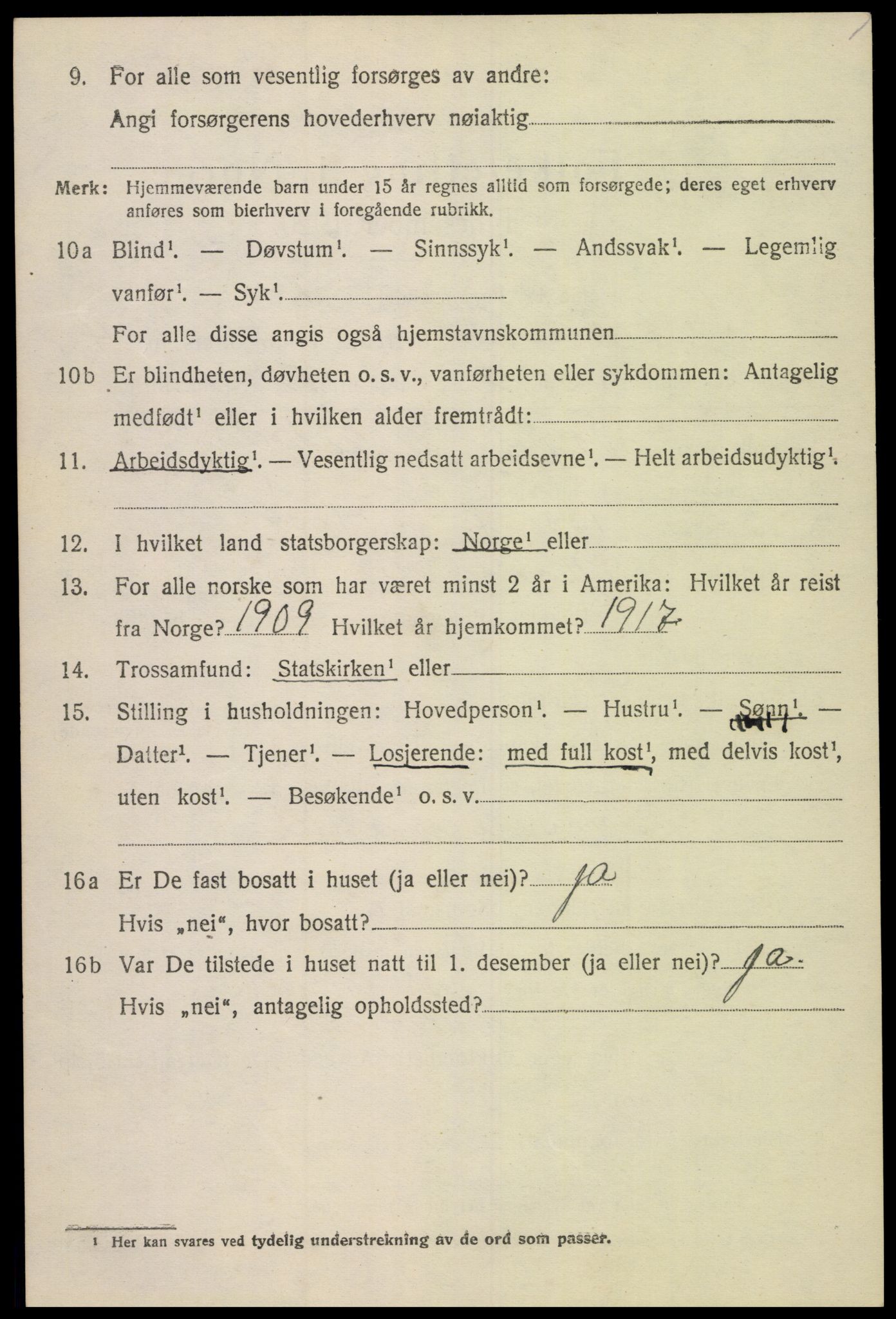 SAK, Folketelling 1920 for 1017 Greipstad herred, 1920, s. 1539