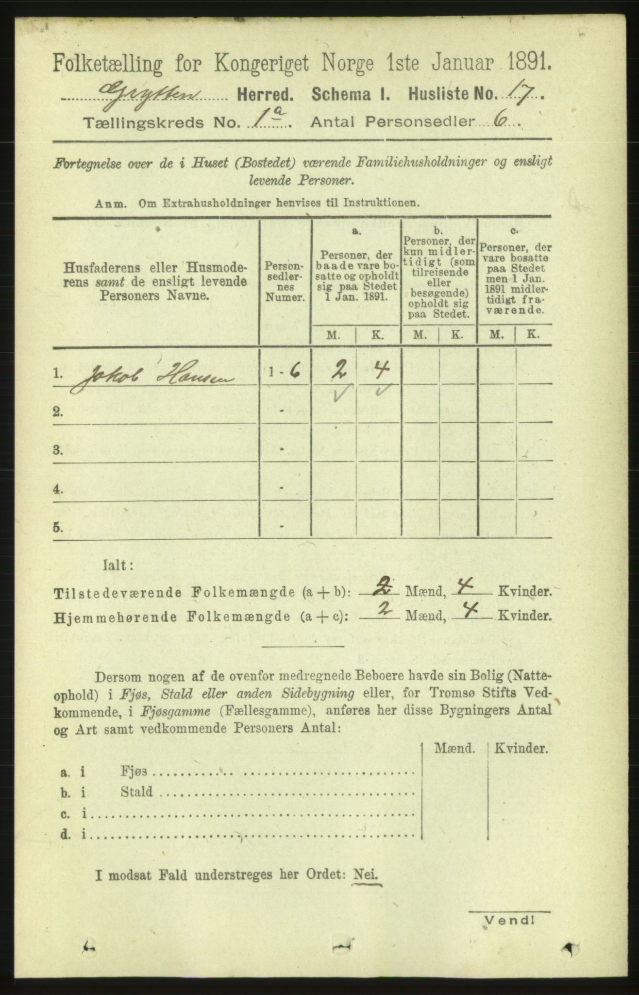 RA, Folketelling 1891 for 1539 Grytten herred, 1891, s. 51