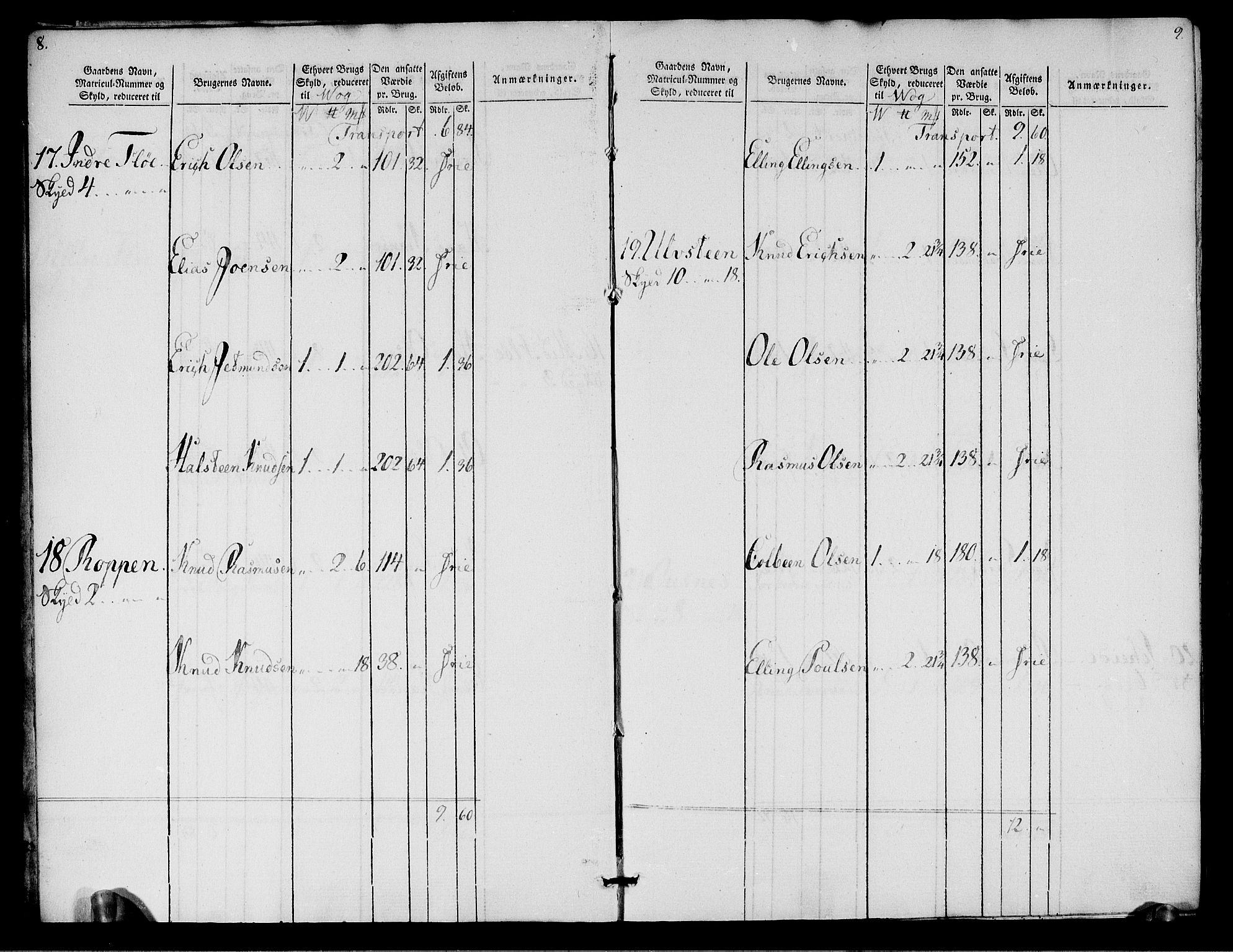 Rentekammeret inntil 1814, Realistisk ordnet avdeling, AV/RA-EA-4070/N/Ne/Nea/L0125b: Sunnmøre fogderi. Oppebørselsregister for fogderiets søndre del, 1803, s. 6