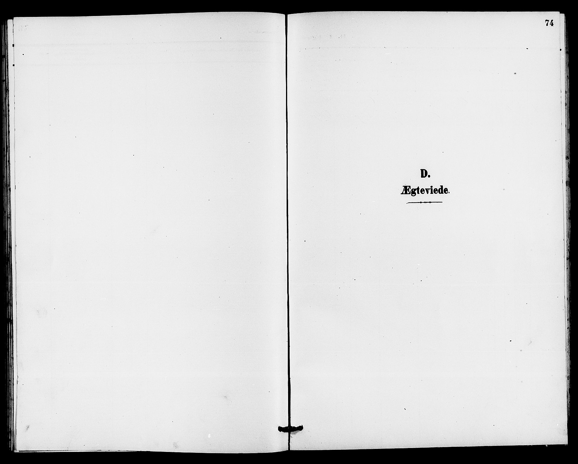 Holla kirkebøker, AV/SAKO-A-272/G/Gb/L0002: Klokkerbok nr. II 2, 1897-1913, s. 74