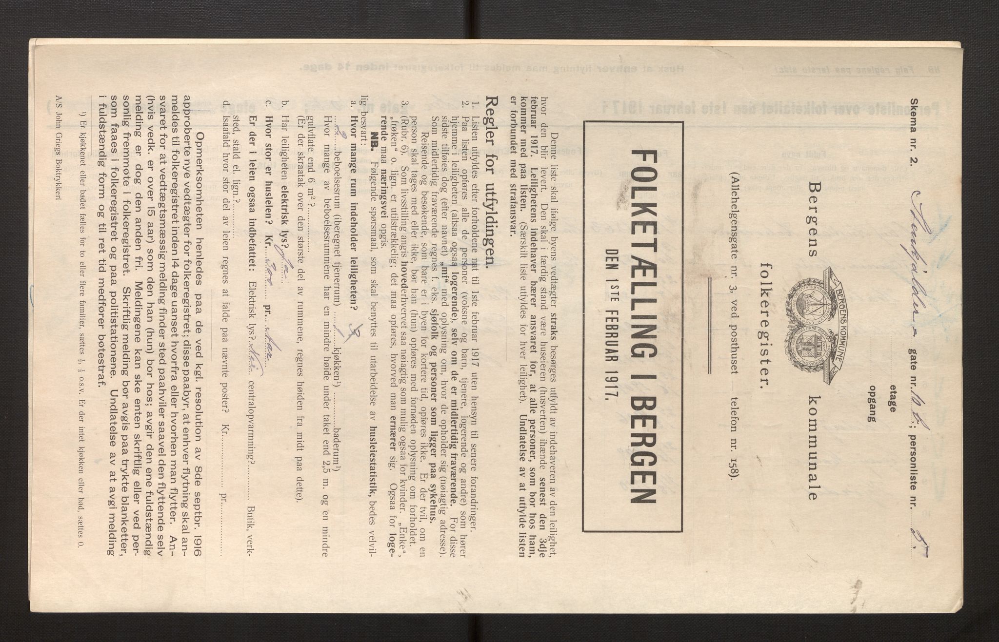 SAB, Kommunal folketelling 1917 for Bergen kjøpstad, 1917, s. 37211