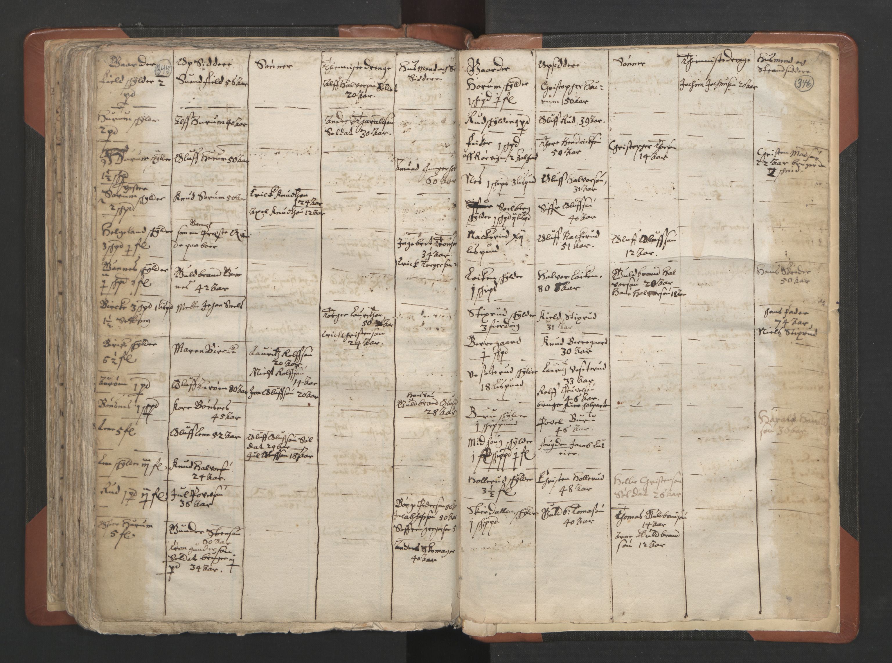 RA, Sogneprestenes manntall 1664-1666, nr. 7: Hadeland prosti, 1664-1666, s. 345-346