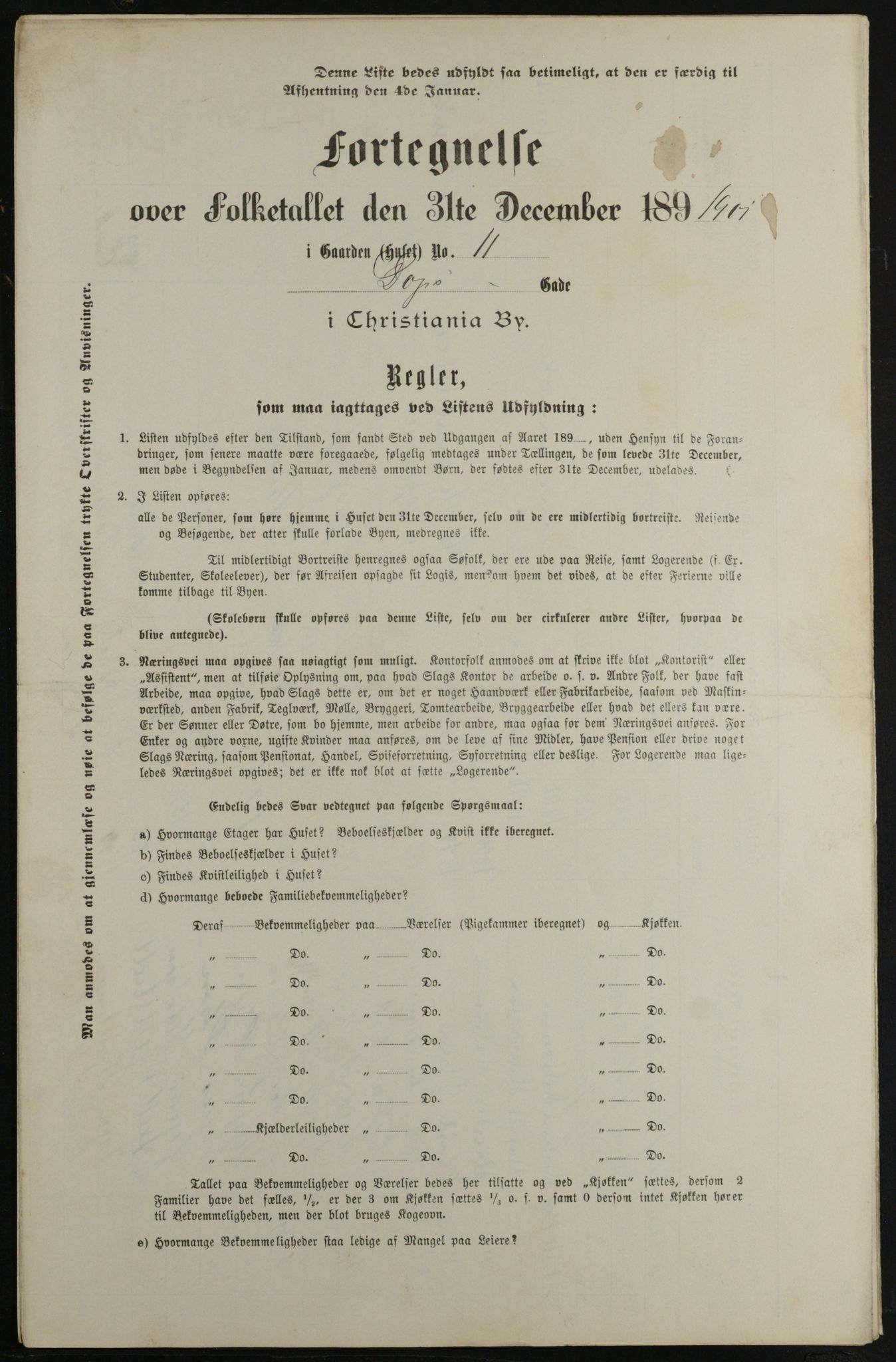 OBA, Kommunal folketelling 31.12.1901 for Kristiania kjøpstad, 1901, s. 2591