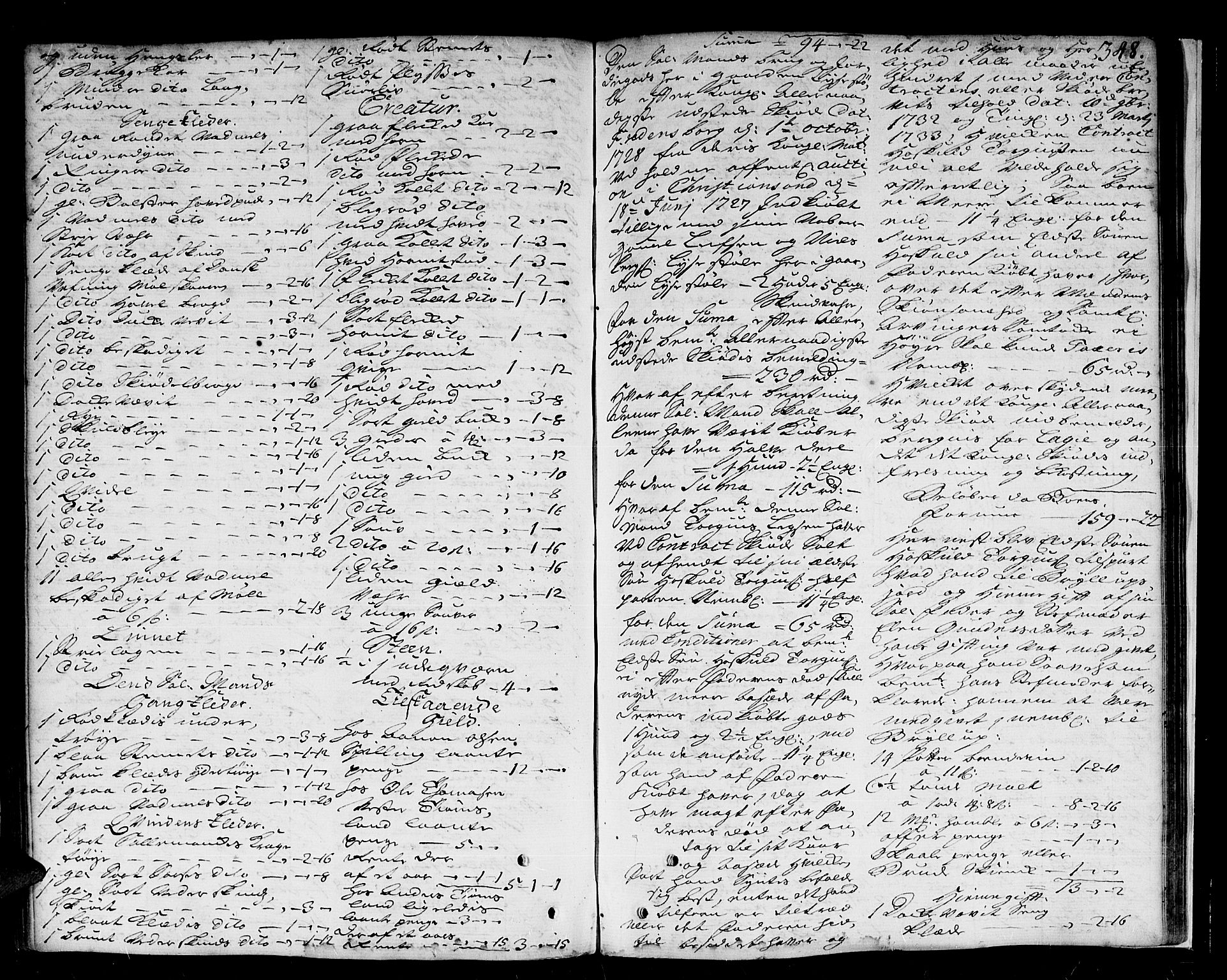Lister sorenskriveri, AV/SAK-1221-0003/H/Hc/L0026: Skifteprotokoll nr 26a med register, 1739-1742, s. 347b-348a