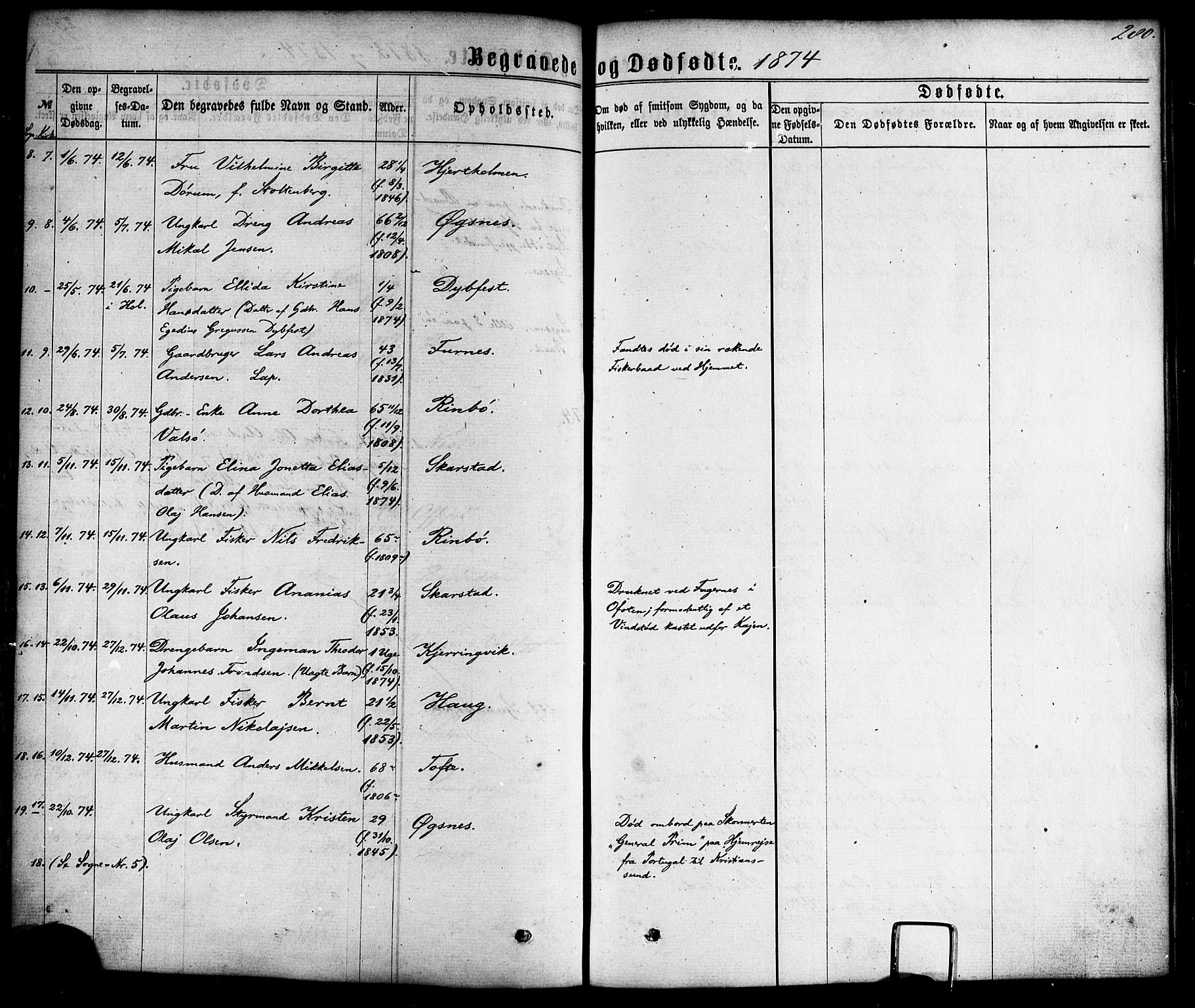 Ministerialprotokoller, klokkerbøker og fødselsregistre - Nordland, AV/SAT-A-1459/872/L1034: Ministerialbok nr. 872A09, 1864-1884, s. 280