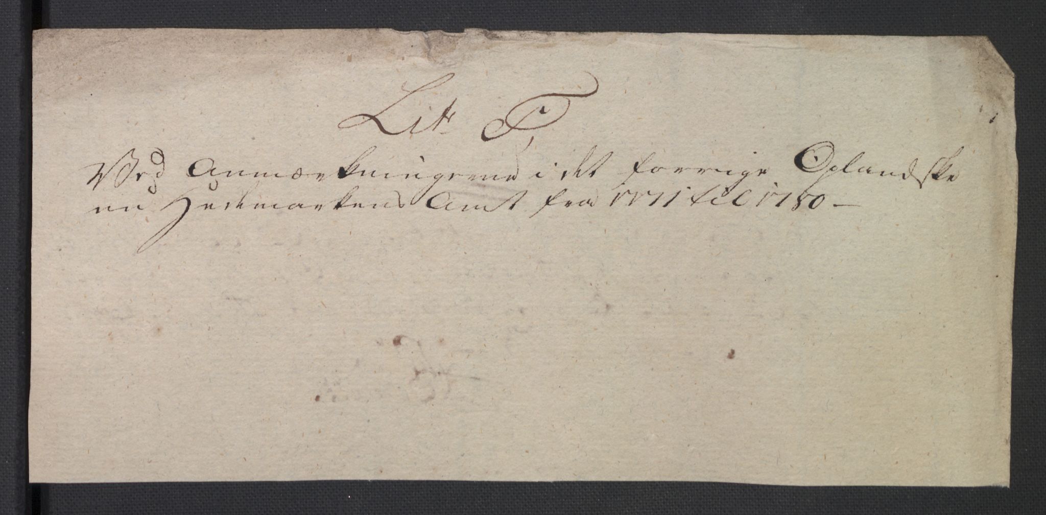 Rentekammeret inntil 1814, Reviderte regnskaper, Mindre regnskaper, RA/EA-4068/Rb/L0014: Opplands amt, 1771-1779, s. 607