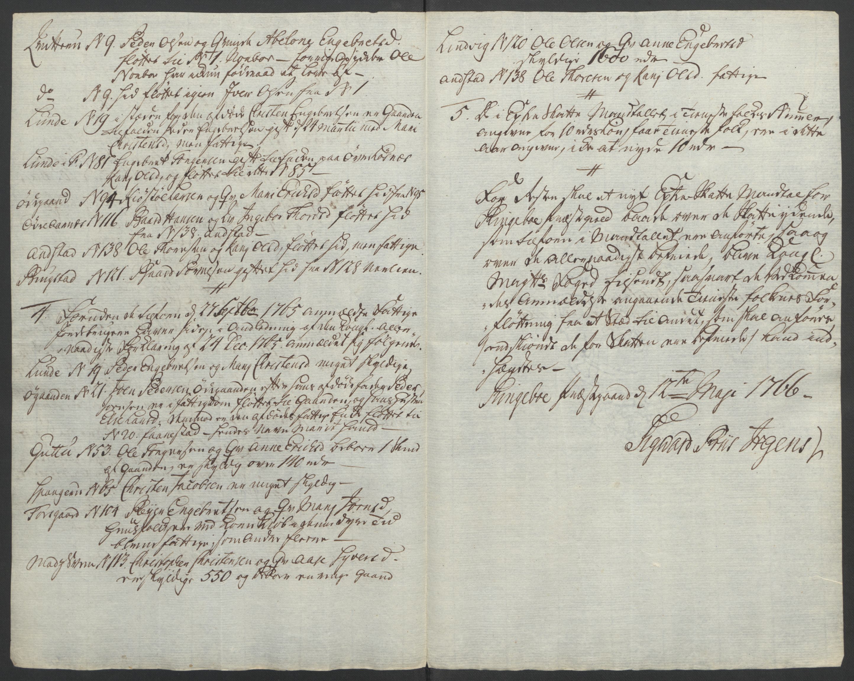 Rentekammeret inntil 1814, Reviderte regnskaper, Fogderegnskap, RA/EA-4092/R17/L1266: Ekstraskatten Gudbrandsdal, 1762-1766, s. 563