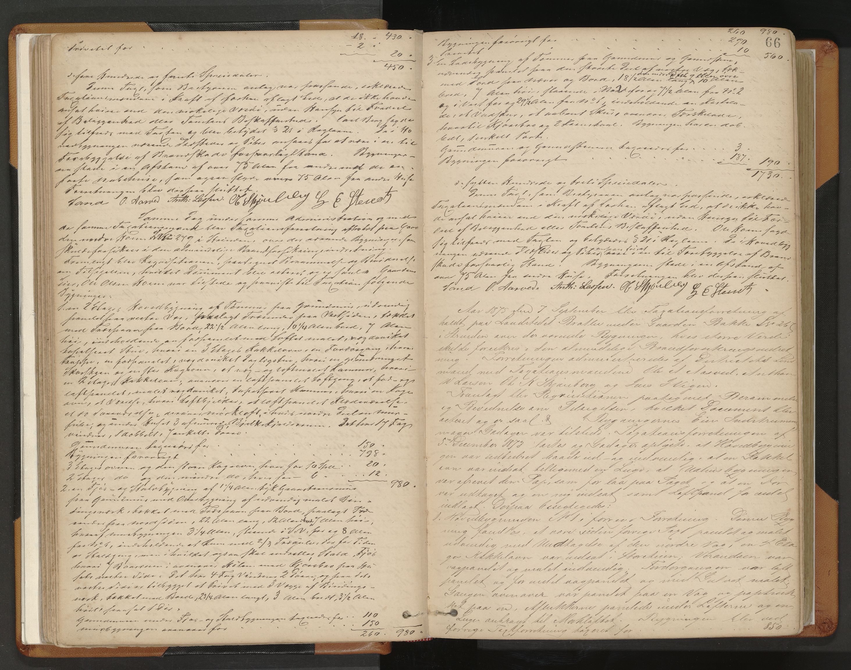 Norges Brannkasse Strinda, AV/SAT-A-5516/Fa/L0002: Branntakstprotokoll, 1874-1895, s. 66