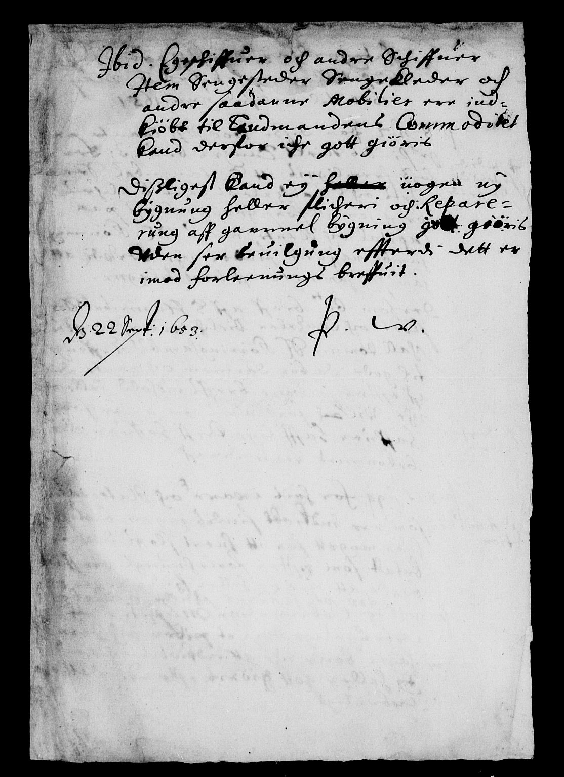 Rentekammeret inntil 1814, Reviderte regnskaper, Lensregnskaper, AV/RA-EA-5023/R/Rb/Rbæ/L0006: Vardøhus len, 1645-1653