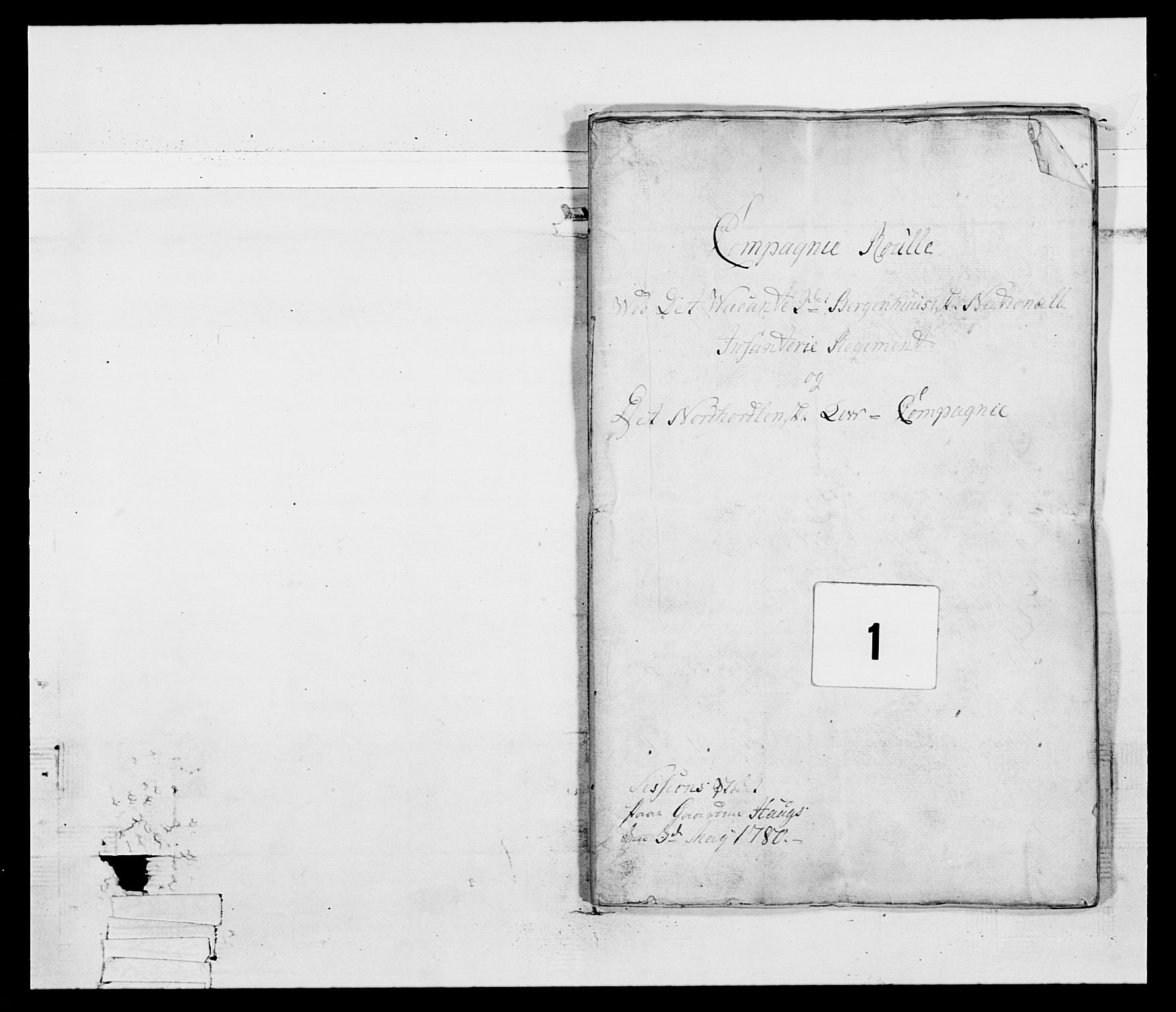 Generalitets- og kommissariatskollegiet, Det kongelige norske kommissariatskollegium, AV/RA-EA-5420/E/Eh/L0095: 2. Bergenhusiske nasjonale infanteriregiment, 1780-1787, s. 8