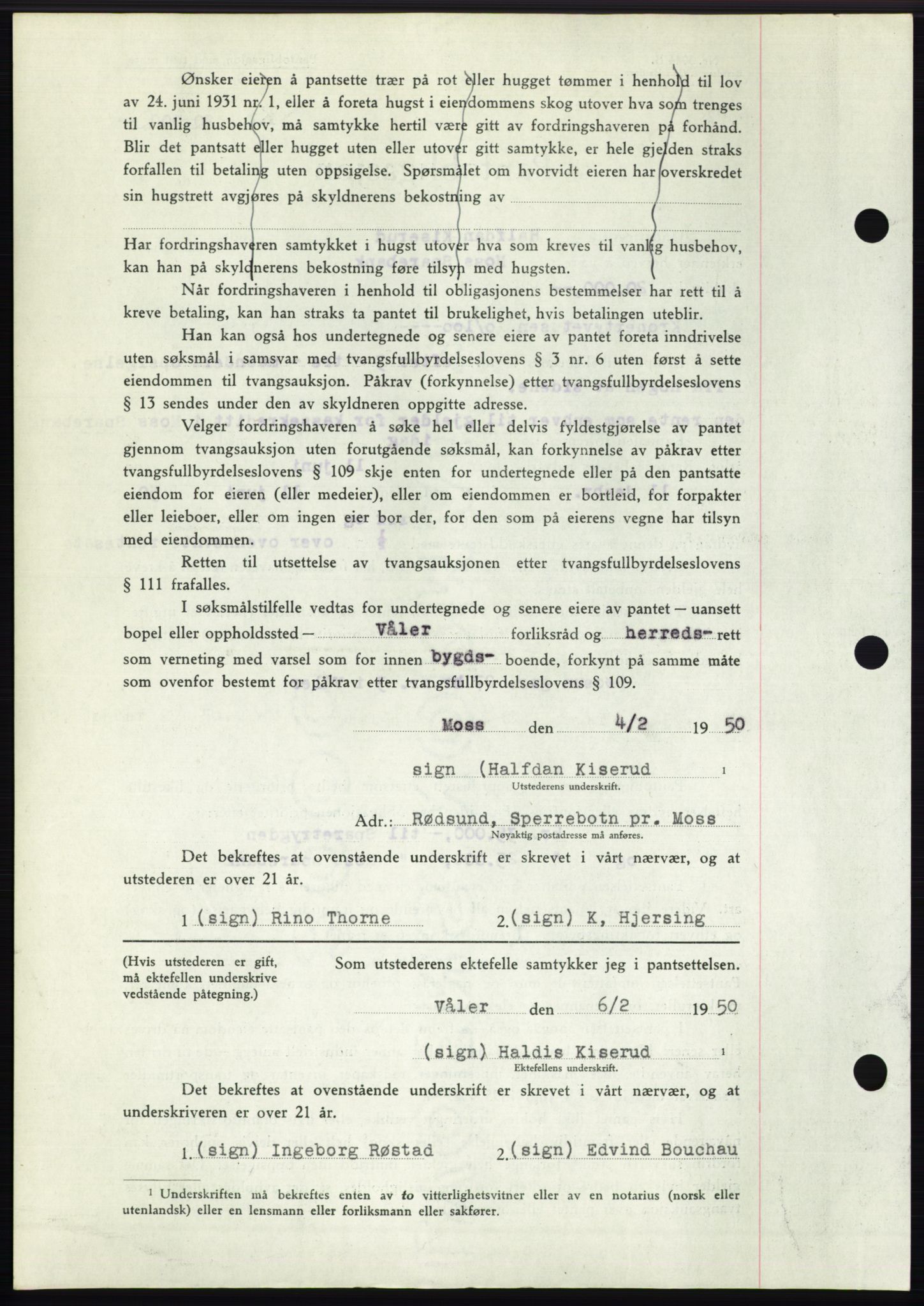 Moss sorenskriveri, SAO/A-10168: Pantebok nr. B23, 1949-1950, Dagboknr: 389/1950