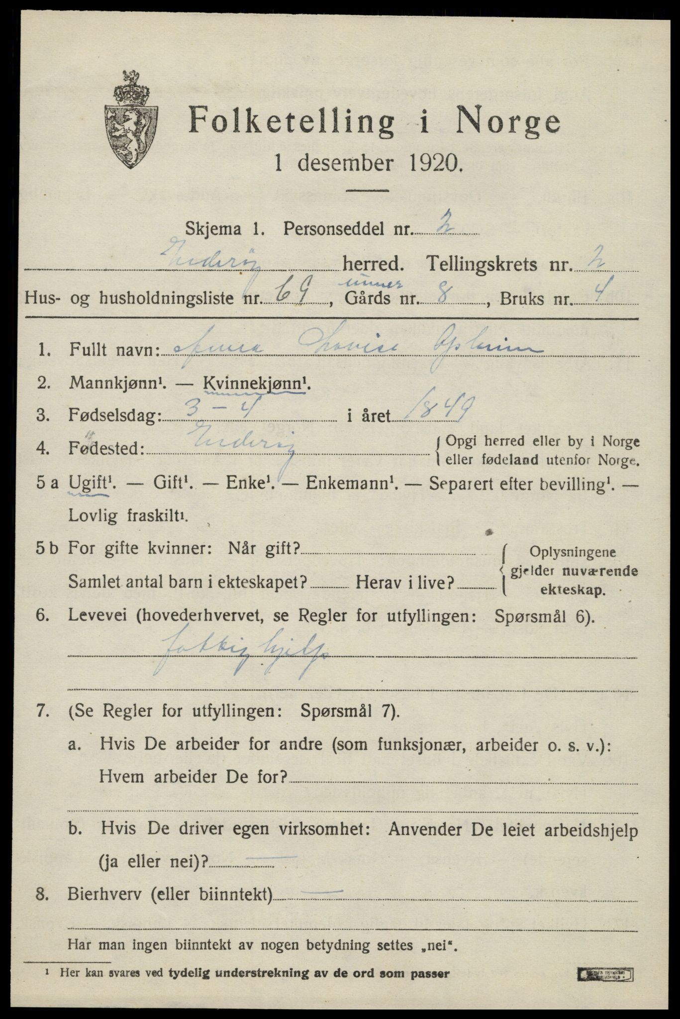 SAT, Folketelling 1920 for 1729 Inderøy herred, 1920, s. 2587