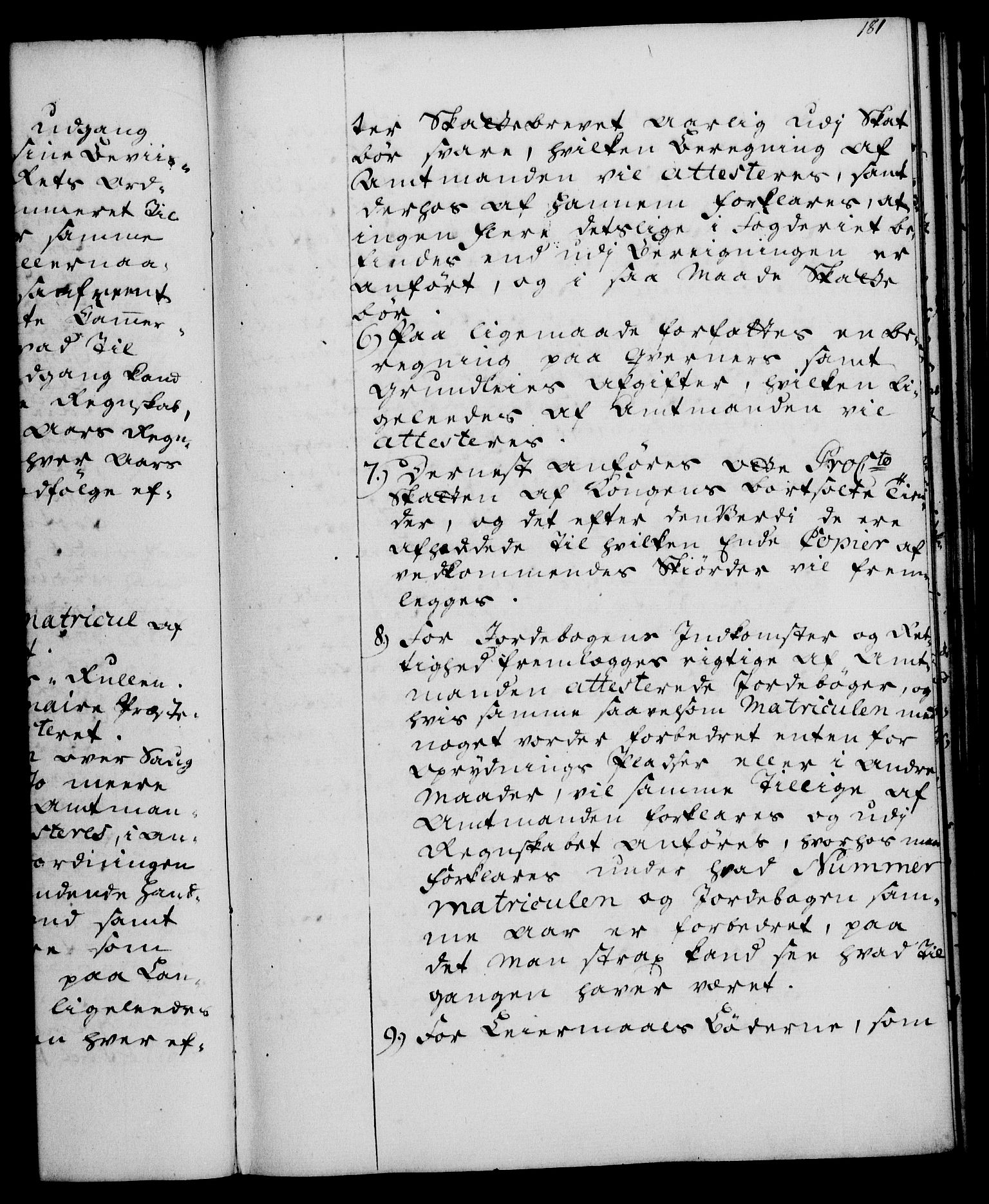 Rentekammeret, Kammerkanselliet, RA/EA-3111/G/Gg/Ggi/L0003: Norsk instruksjonsprotokoll med register (merket RK 53.36), 1751-1775, s. 181