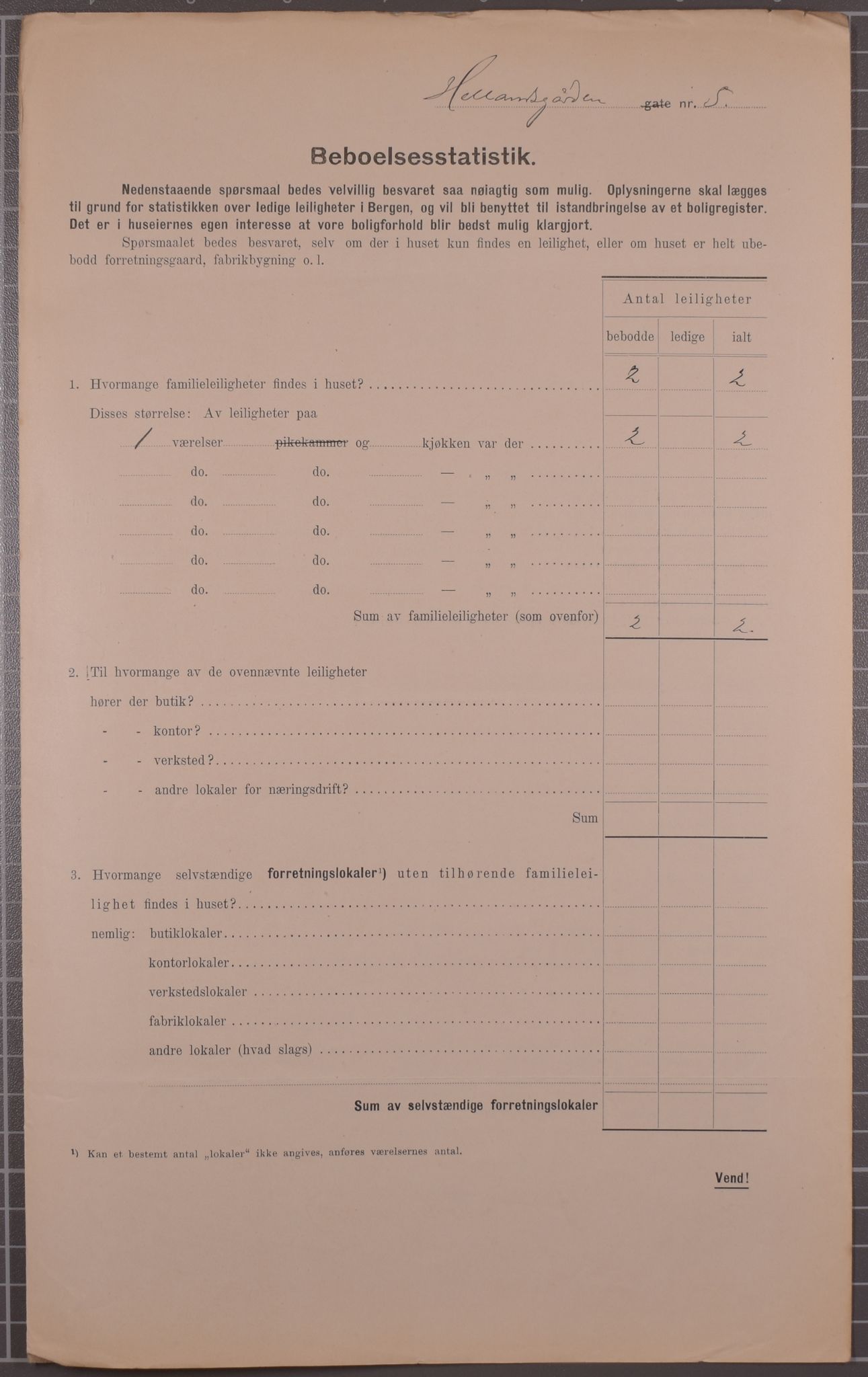 SAB, Kommunal folketelling 1912 for Bergen kjøpstad, 1912, s. 2168