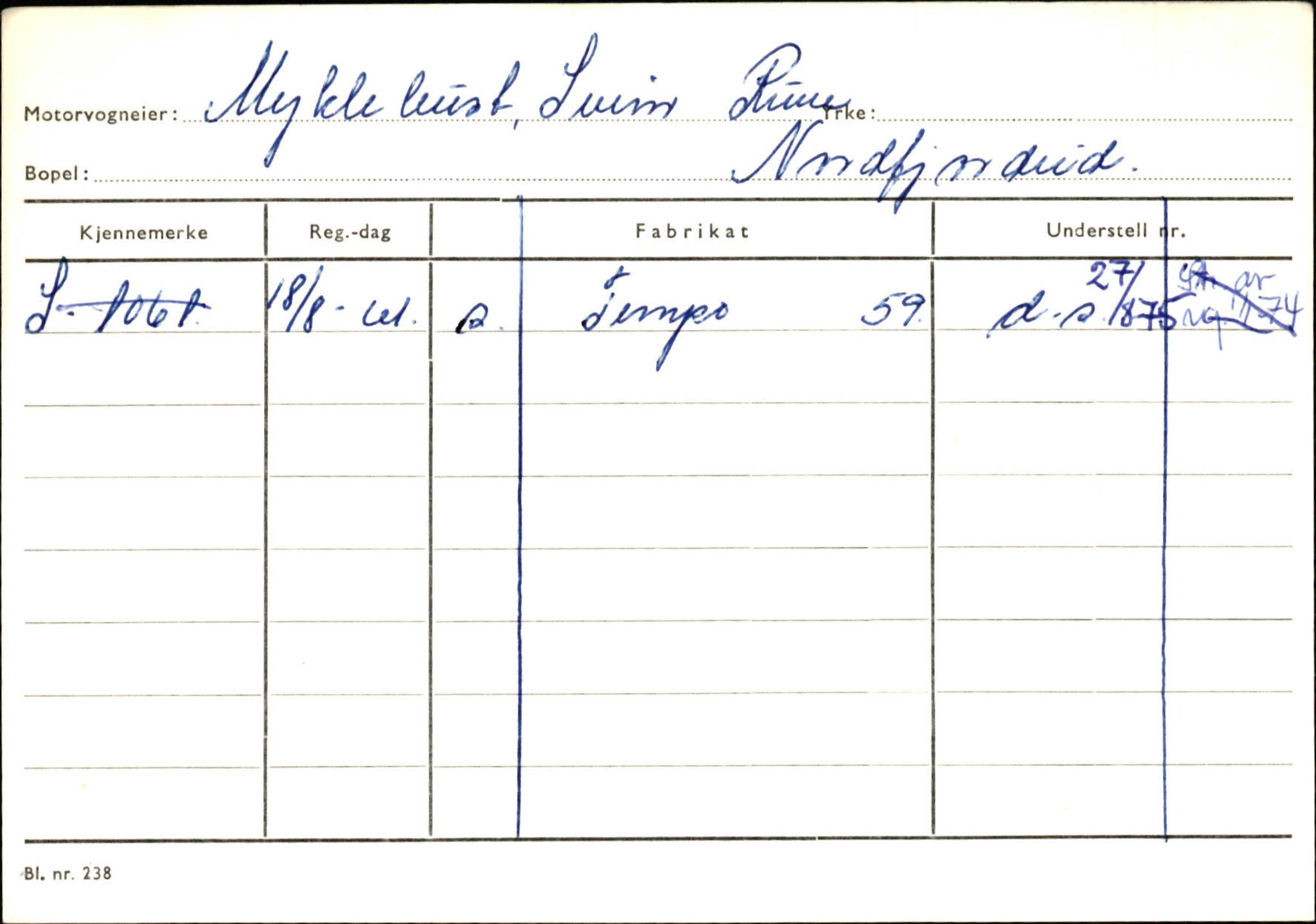 Statens vegvesen, Sogn og Fjordane vegkontor, AV/SAB-A-5301/4/F/L0129: Eigarregistrer Eid A-S, 1945-1975, s. 1692