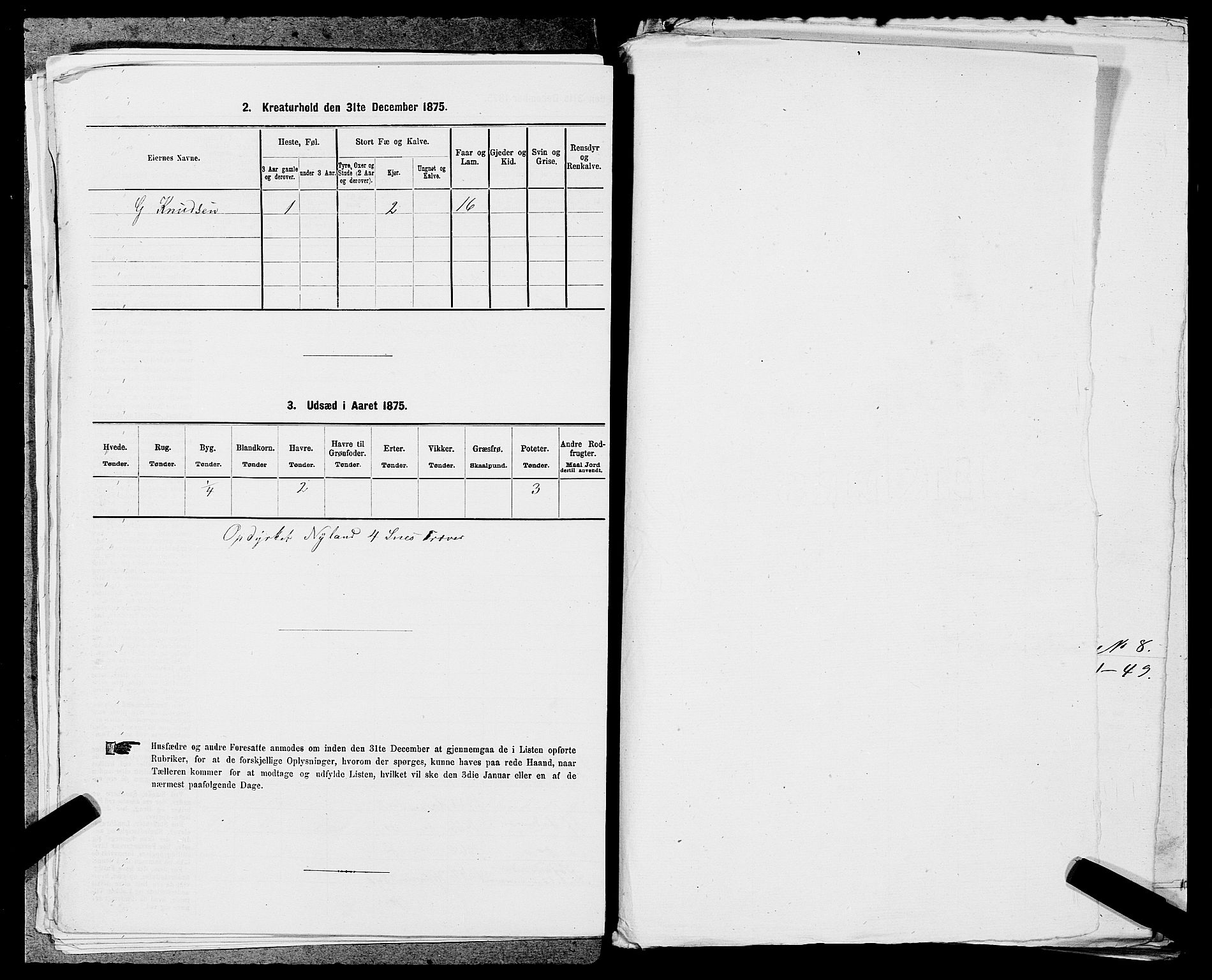 SAST, Folketelling 1875 for 1123L Høyland prestegjeld, Høyland sokn, 1875, s. 1059