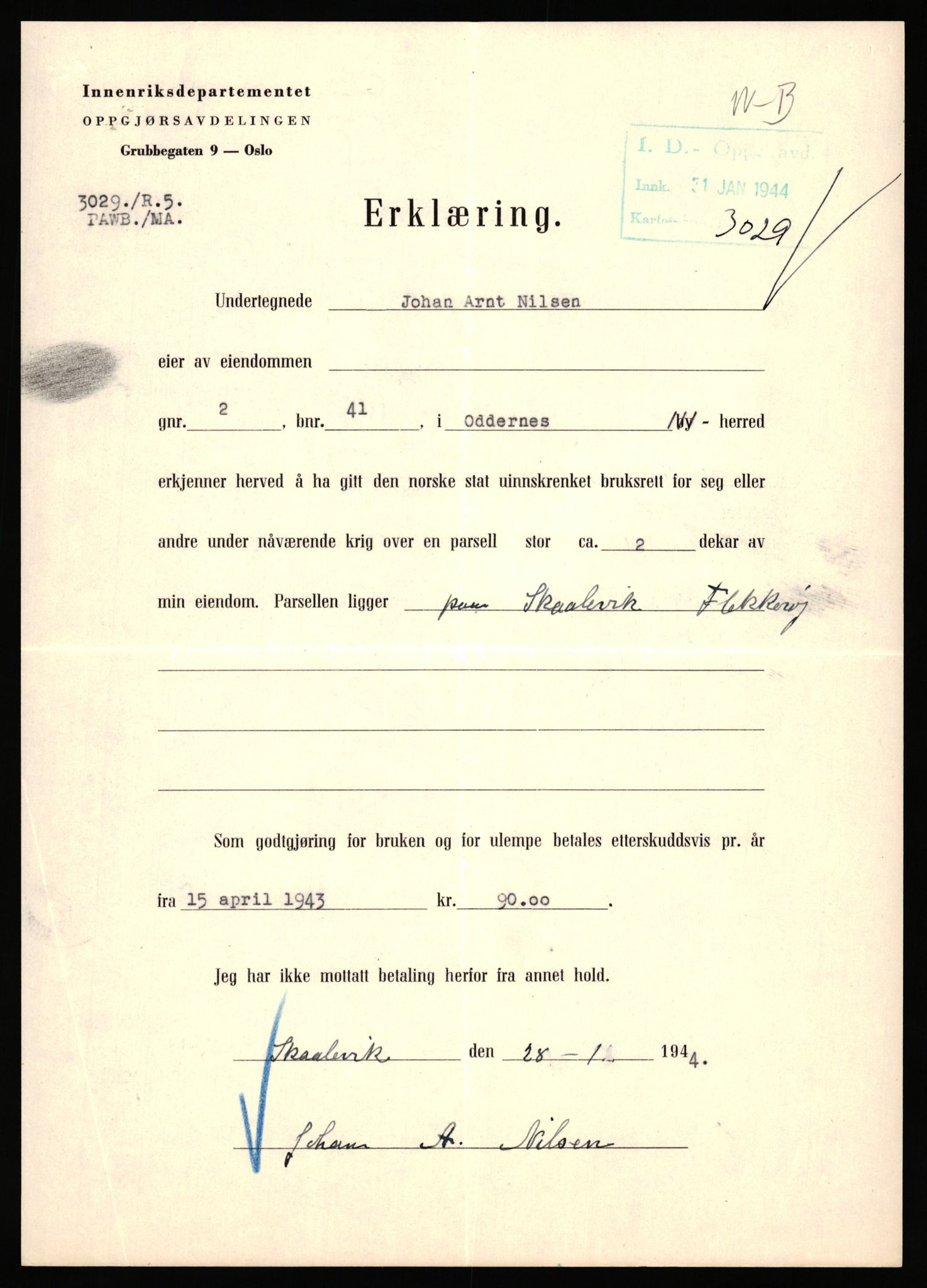 Forsvarsdepartementet, 10. kontor / Oppgjørskontoret, AV/RA-RAFA-1225/D/Da/L0062: Laksevika batteri, Kristiansand; Laksevåg ubåtbunker, Bergen, 1940-1962, s. 571