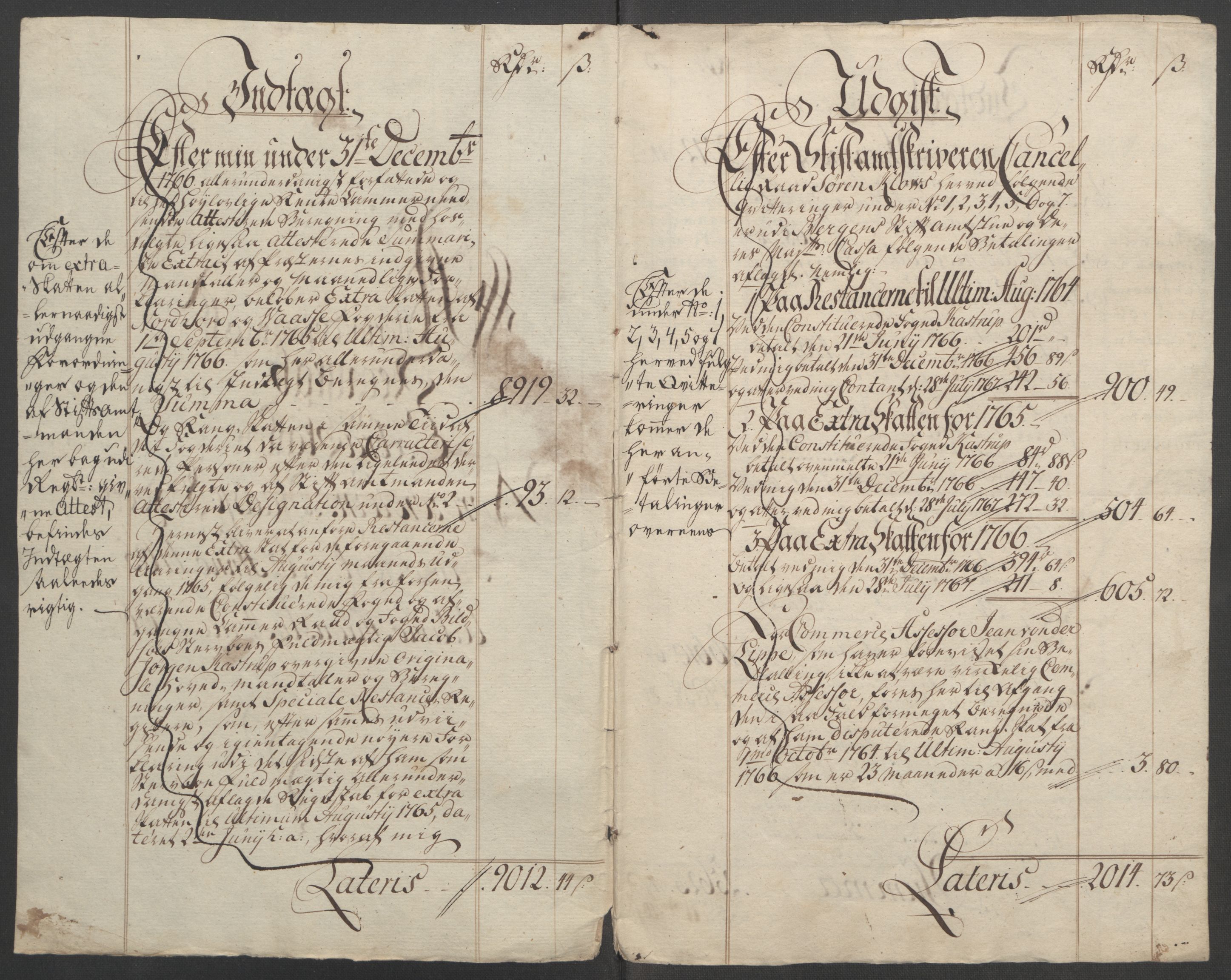 Rentekammeret inntil 1814, Reviderte regnskaper, Fogderegnskap, RA/EA-4092/R51/L3303: Ekstraskatten Nordhordland og Voss, 1762-1772, s. 110
