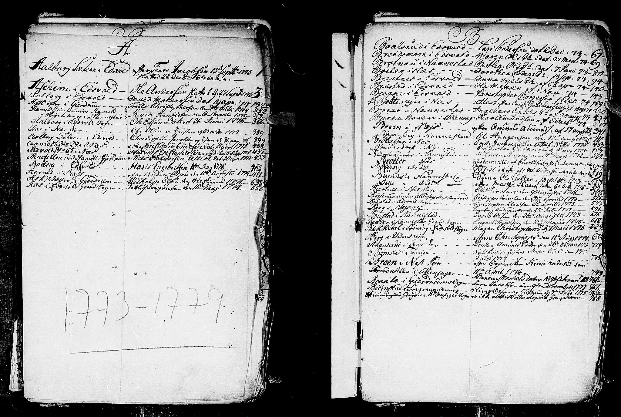 Øvre Romerike sorenskriveri, SAO/A-10649/H/Hb/L0010a: Skifteprotokoll nr. 10a, 1773-1779