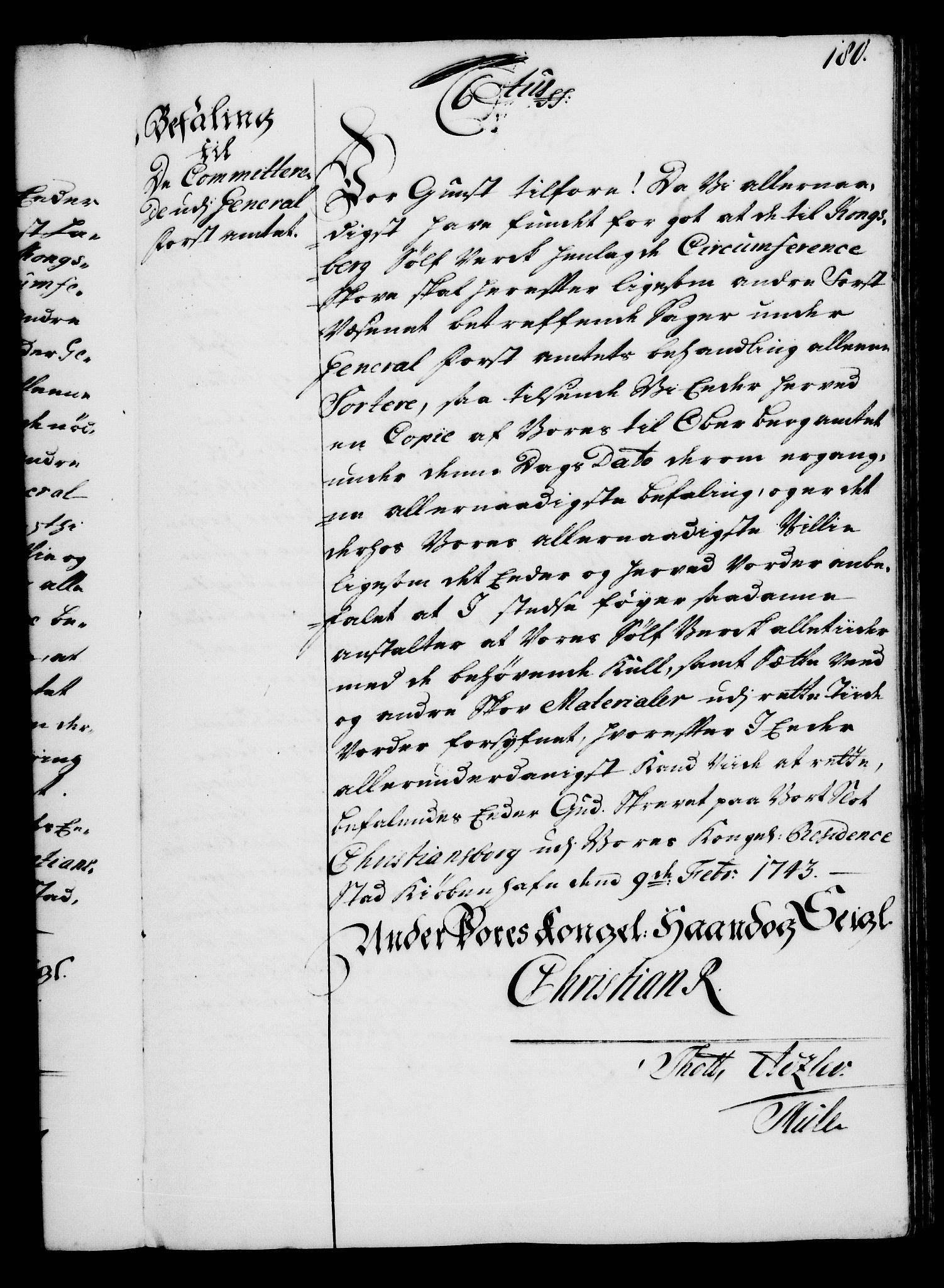 Rentekammeret, Kammerkanselliet, AV/RA-EA-3111/G/Gg/Gga/L0005: Norsk ekspedisjonsprotokoll med register (merket RK 53.5), 1741-1749, s. 180