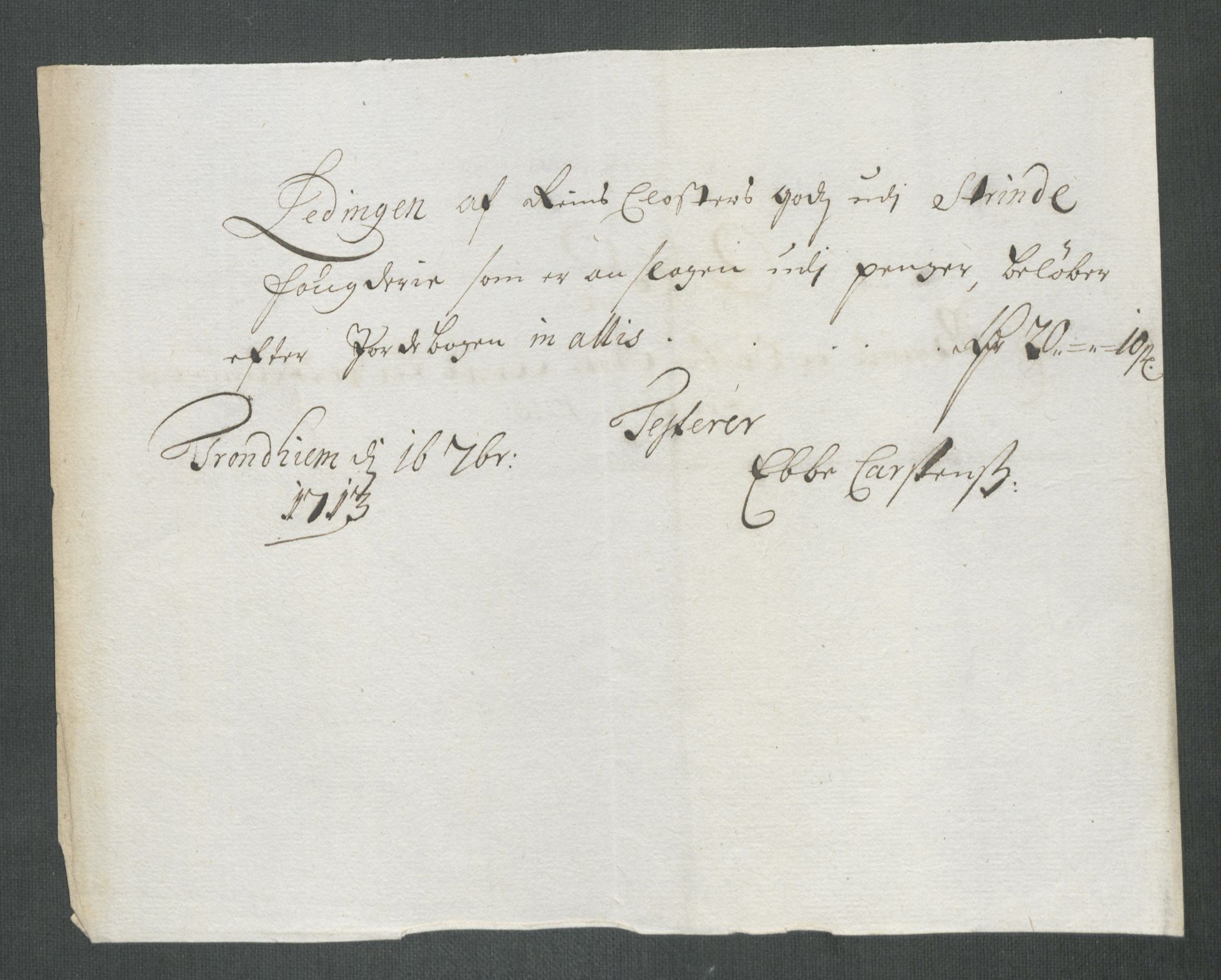 Rentekammeret inntil 1814, Reviderte regnskaper, Fogderegnskap, AV/RA-EA-4092/R61/L4113: Fogderegnskap Strinda og Selbu, 1712-1713, s. 424