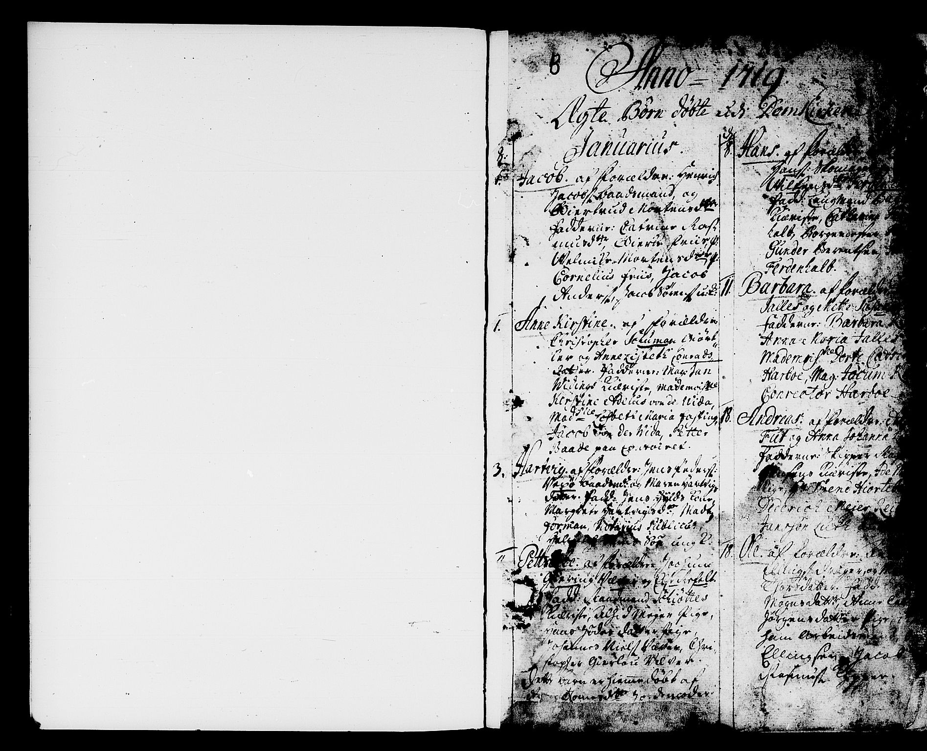 Domkirken sokneprestembete, AV/SAB-A-74801/H/Haa/L0001: Ministerialbok nr. A 1, 1719-1732, s. 0-1