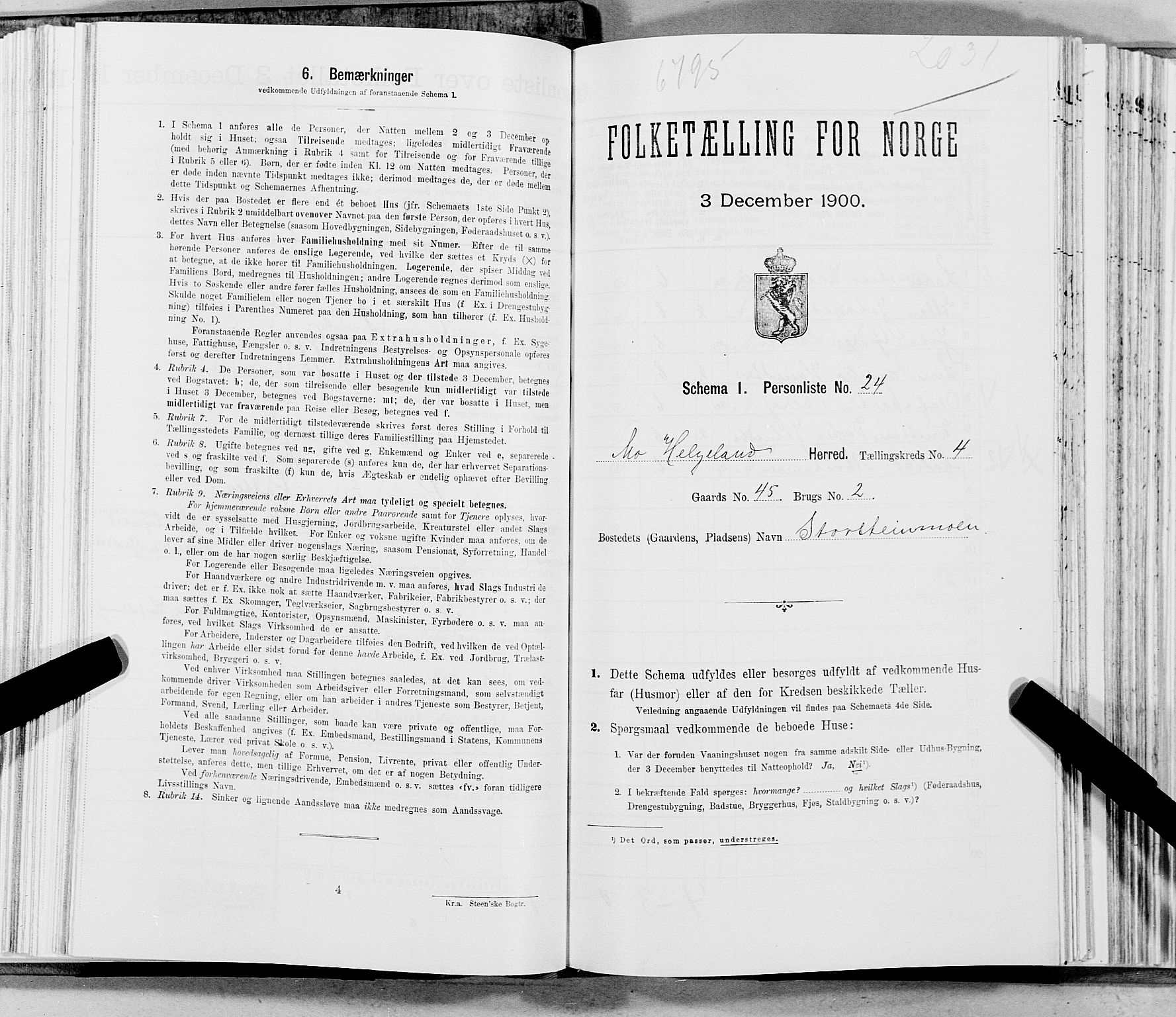 SAT, Folketelling 1900 for 1833 Mo herred, 1900, s. 591