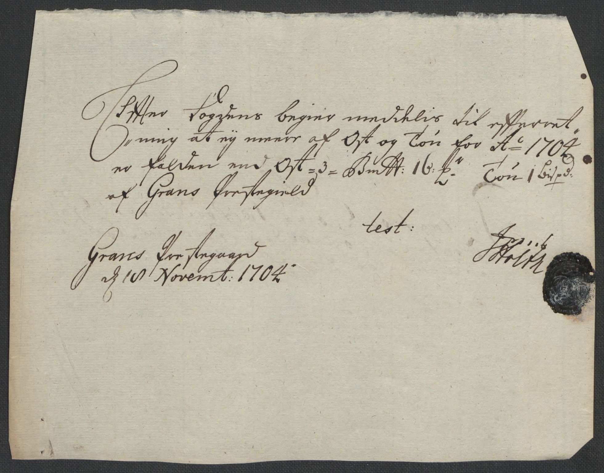 Rentekammeret inntil 1814, Reviderte regnskaper, Fogderegnskap, AV/RA-EA-4092/R18/L1302: Fogderegnskap Hadeland, Toten og Valdres, 1704, s. 64