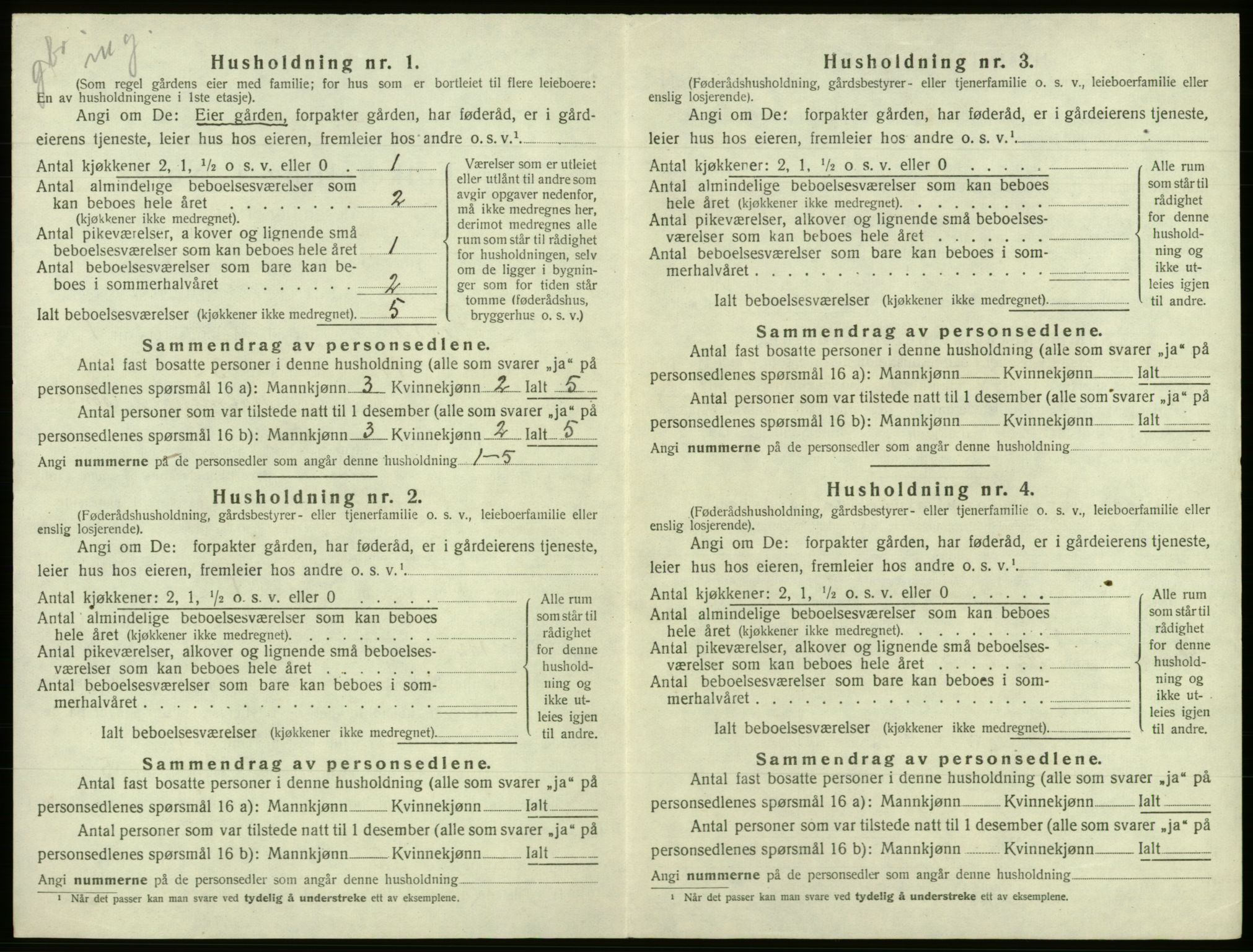 SAB, Folketelling 1920 for 1241 Fusa herred, 1920, s. 79