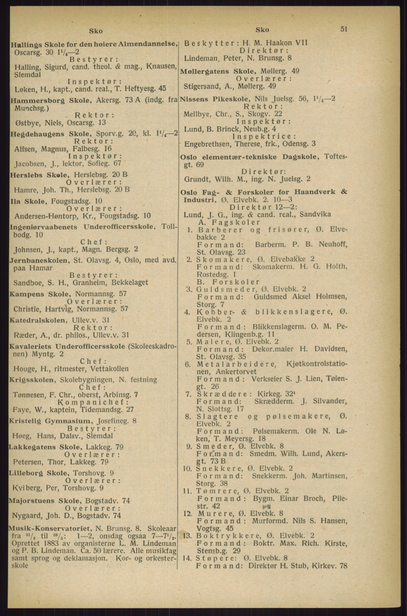Kristiania/Oslo adressebok, PUBL/-, 1927, s. 51