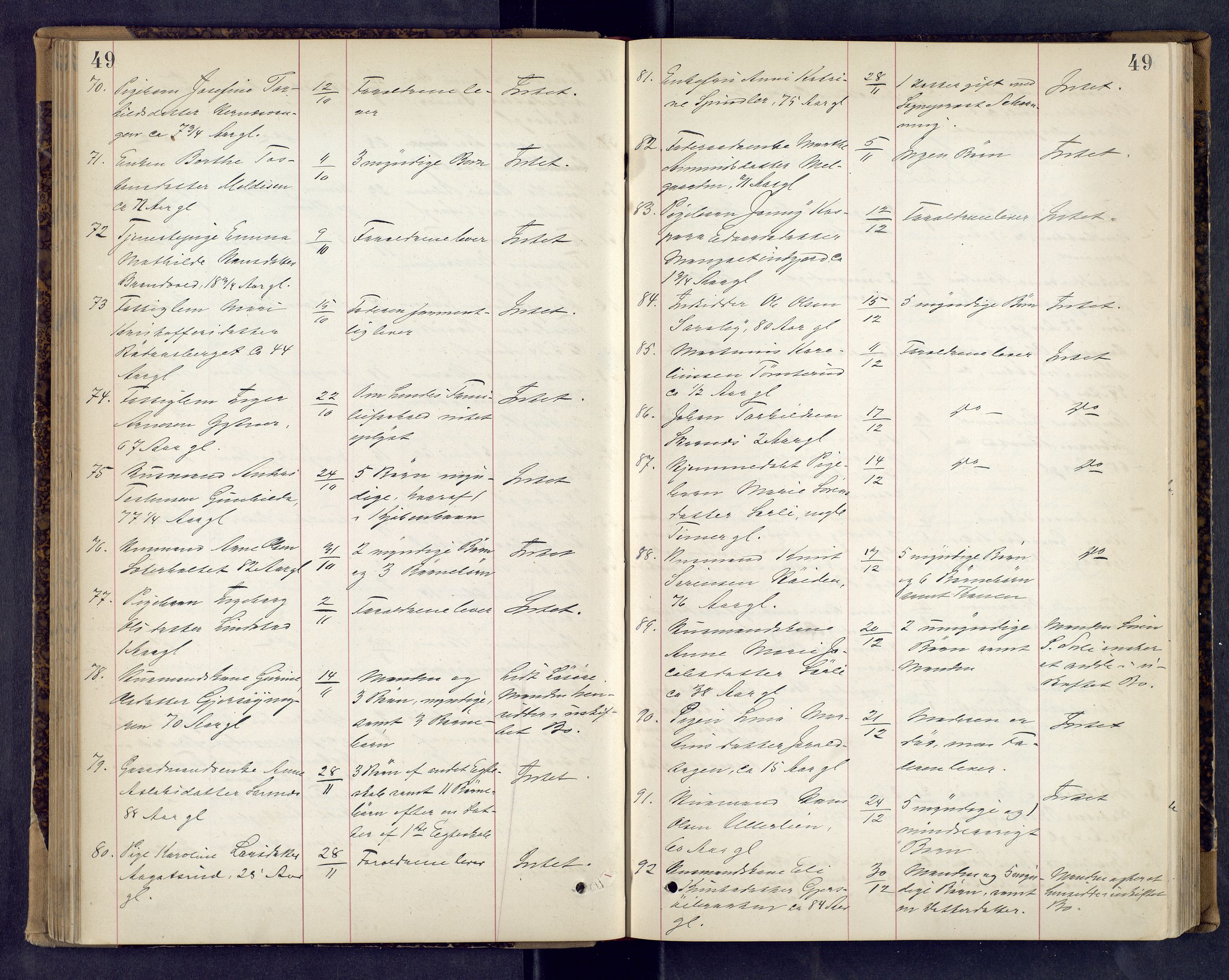 Vinger og Odal sorenskriveri, AV/SAH-TING-022/J/Jf/L0002: Dødsfallsprotokoll - Odal, 1881-1901, s. 49