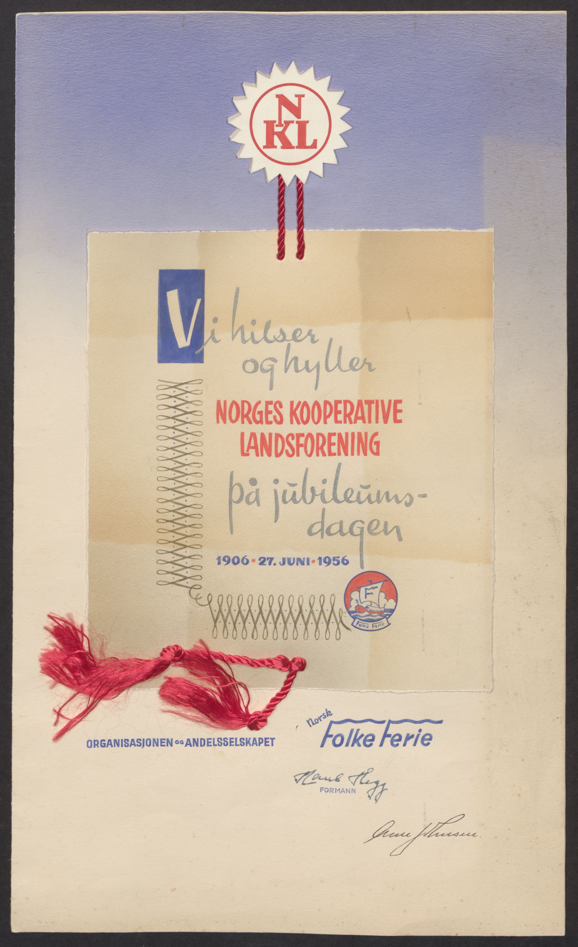 Coop NKL BA (Coop Norge SA), RA/PA-1394/Y/L0008: Mappe med reklameplakater, arbeidsreglement og diplomer. Stiftelsesprotokoller for noen av de første lokale kooperative selskaper, 1900-2005, s. 13