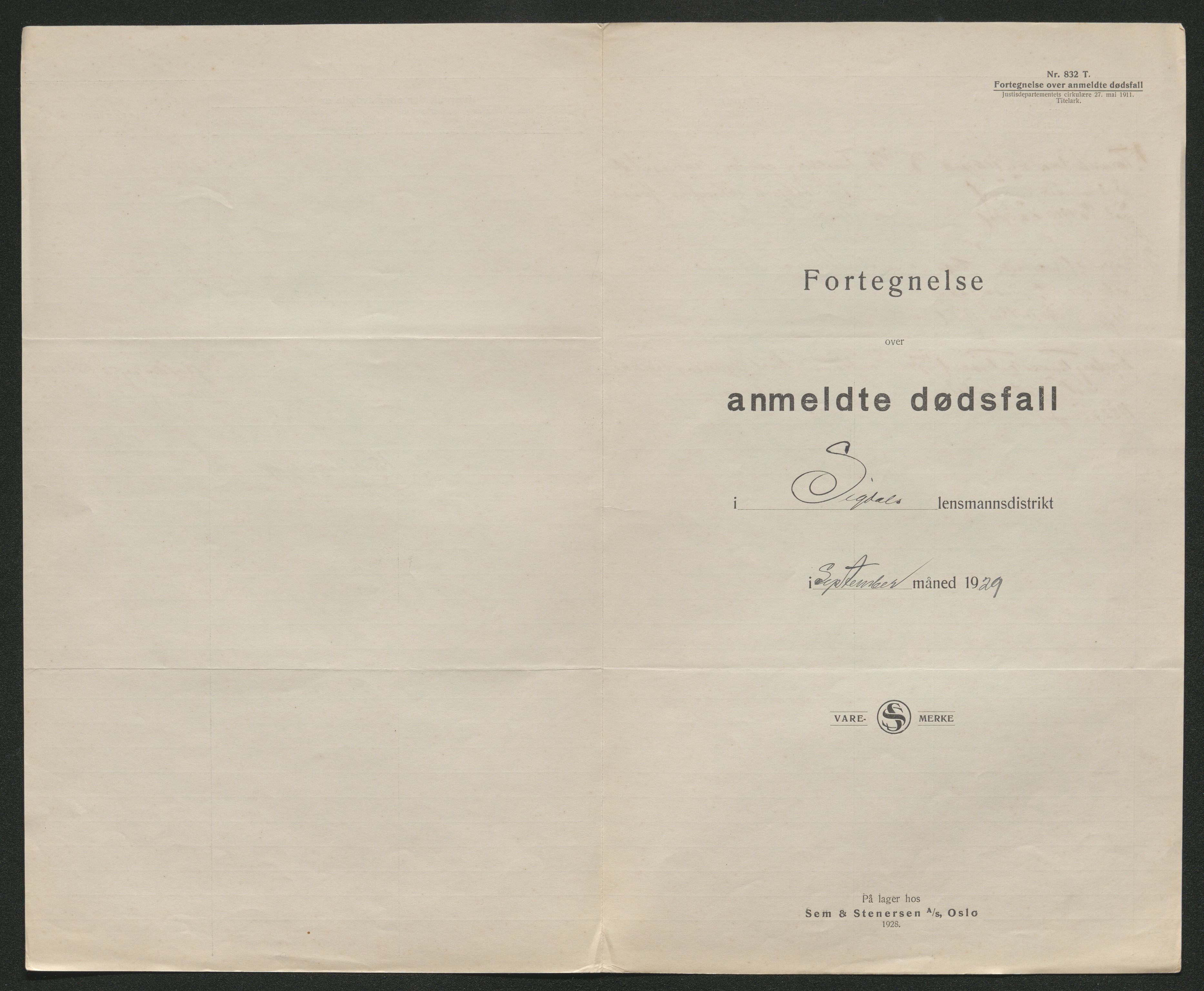 Eiker, Modum og Sigdal sorenskriveri, AV/SAKO-A-123/H/Ha/Hab/L0045: Dødsfallsmeldinger, 1928-1929, s. 1025