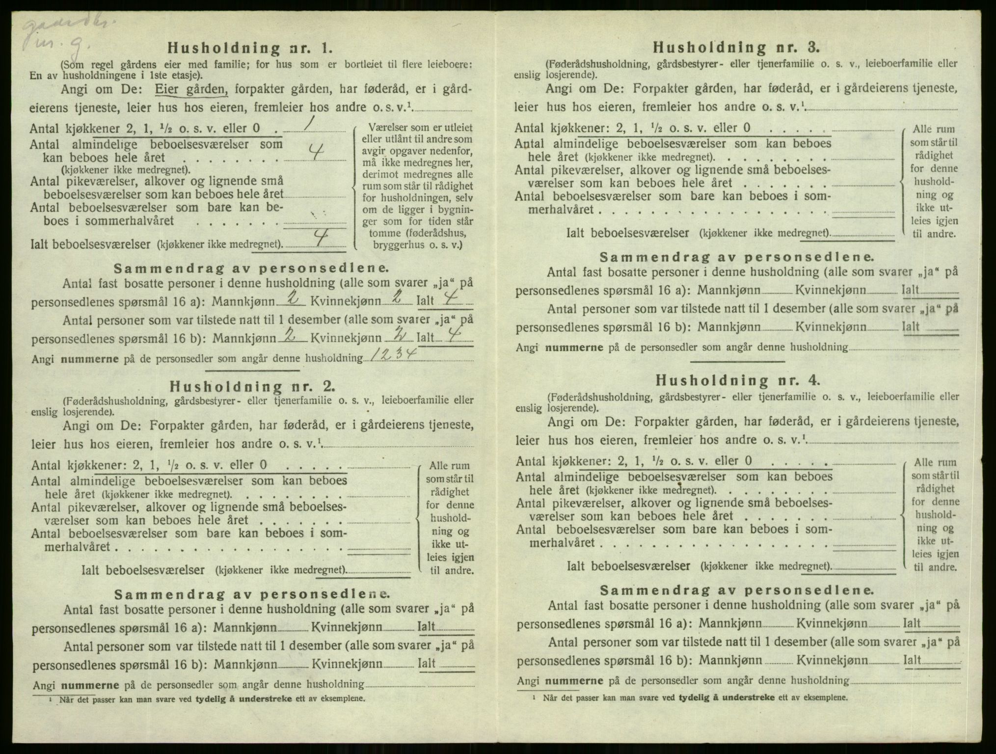 SAO, Folketelling 1920 for 0223 Setskog herred, 1920, s. 293