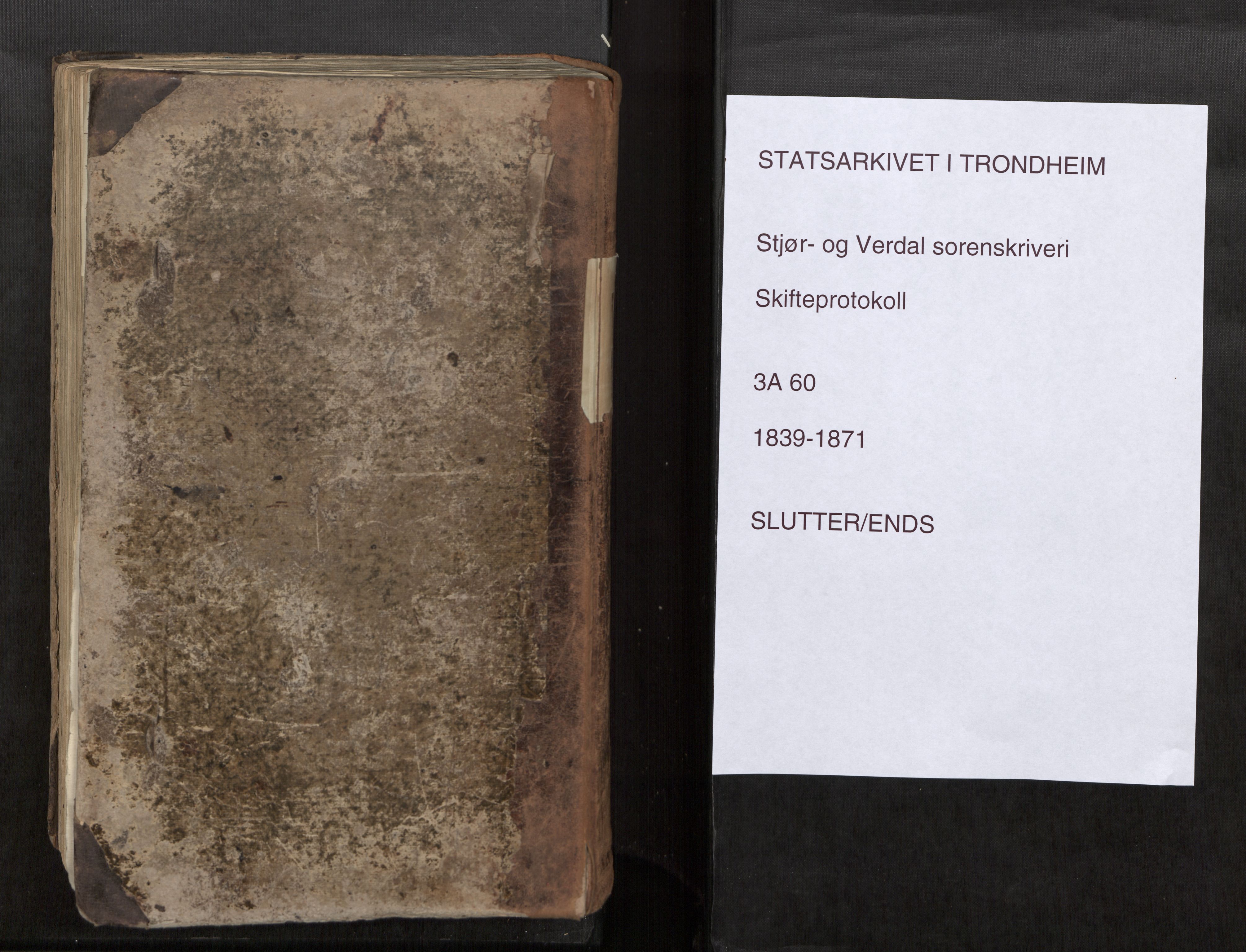 Stjør- og Verdal sorenskriveri, SAT/A-4167/1/3/3A/L0060: Skifteprotokoll for Levanger, 1839-1871