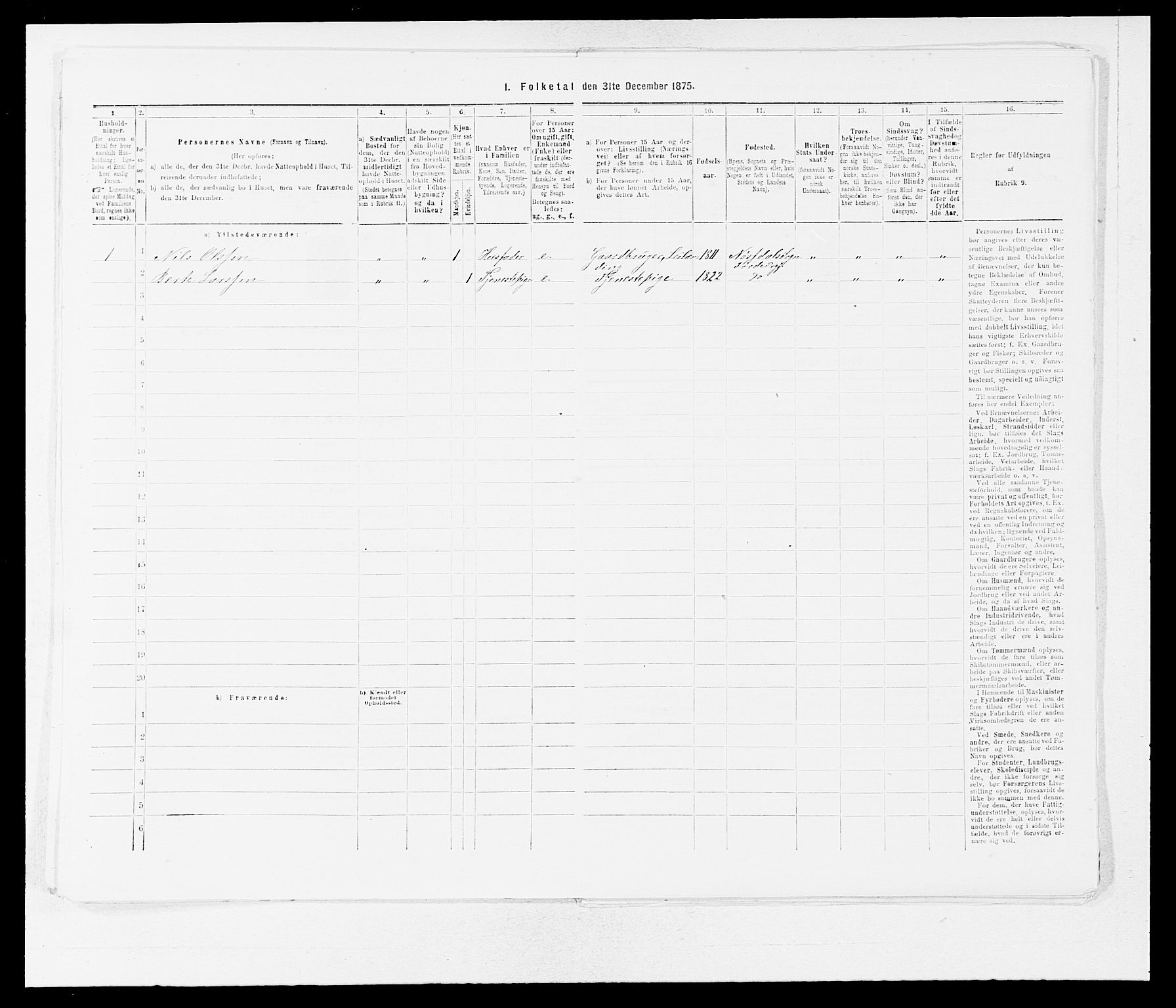 SAB, Folketelling 1875 for 1432P Førde prestegjeld, 1875, s. 1014