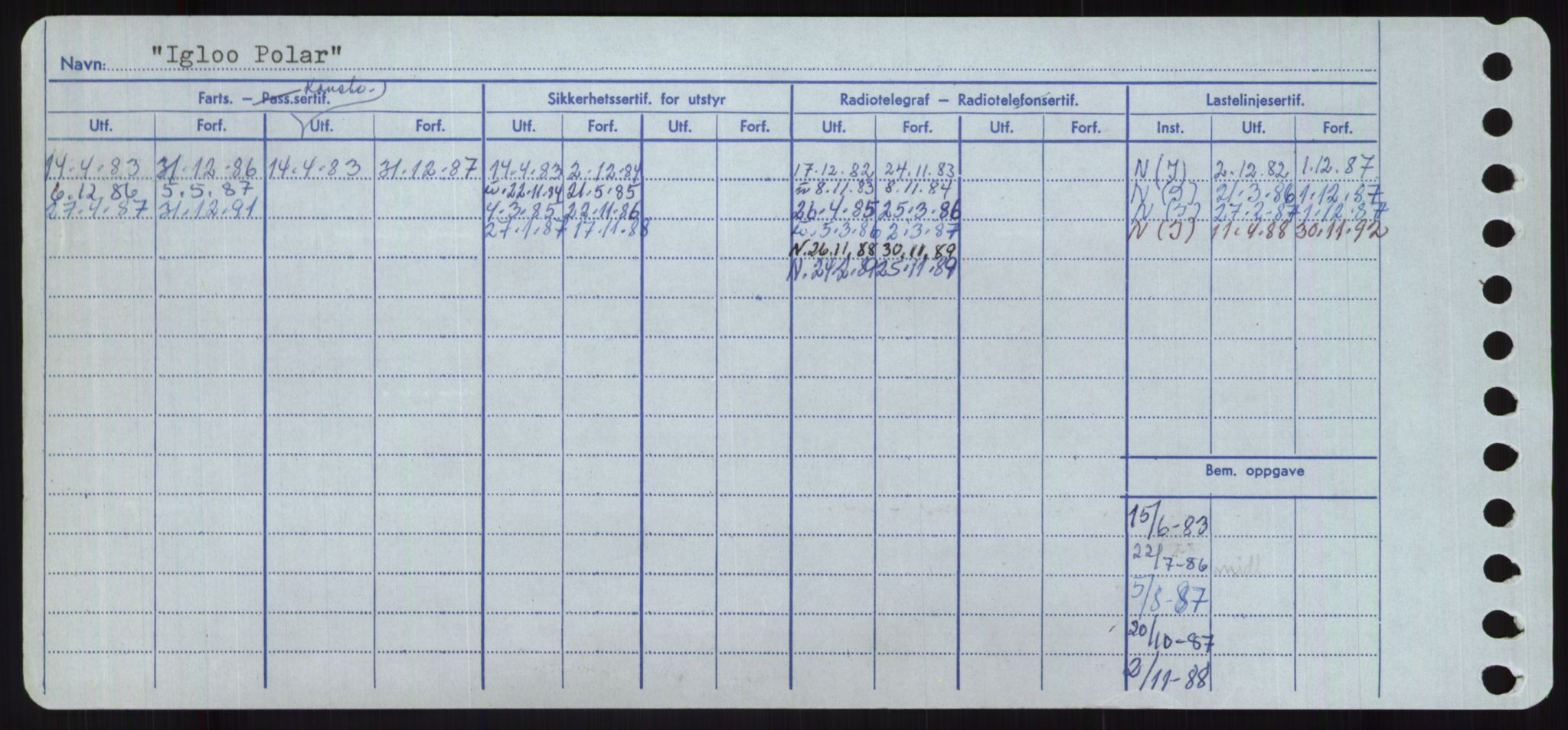 Sjøfartsdirektoratet med forløpere, Skipsmålingen, RA/S-1627/H/Ha/L0003/0001: Fartøy, Hilm-Mar / Fartøy, Hilm-Kol, s. 292