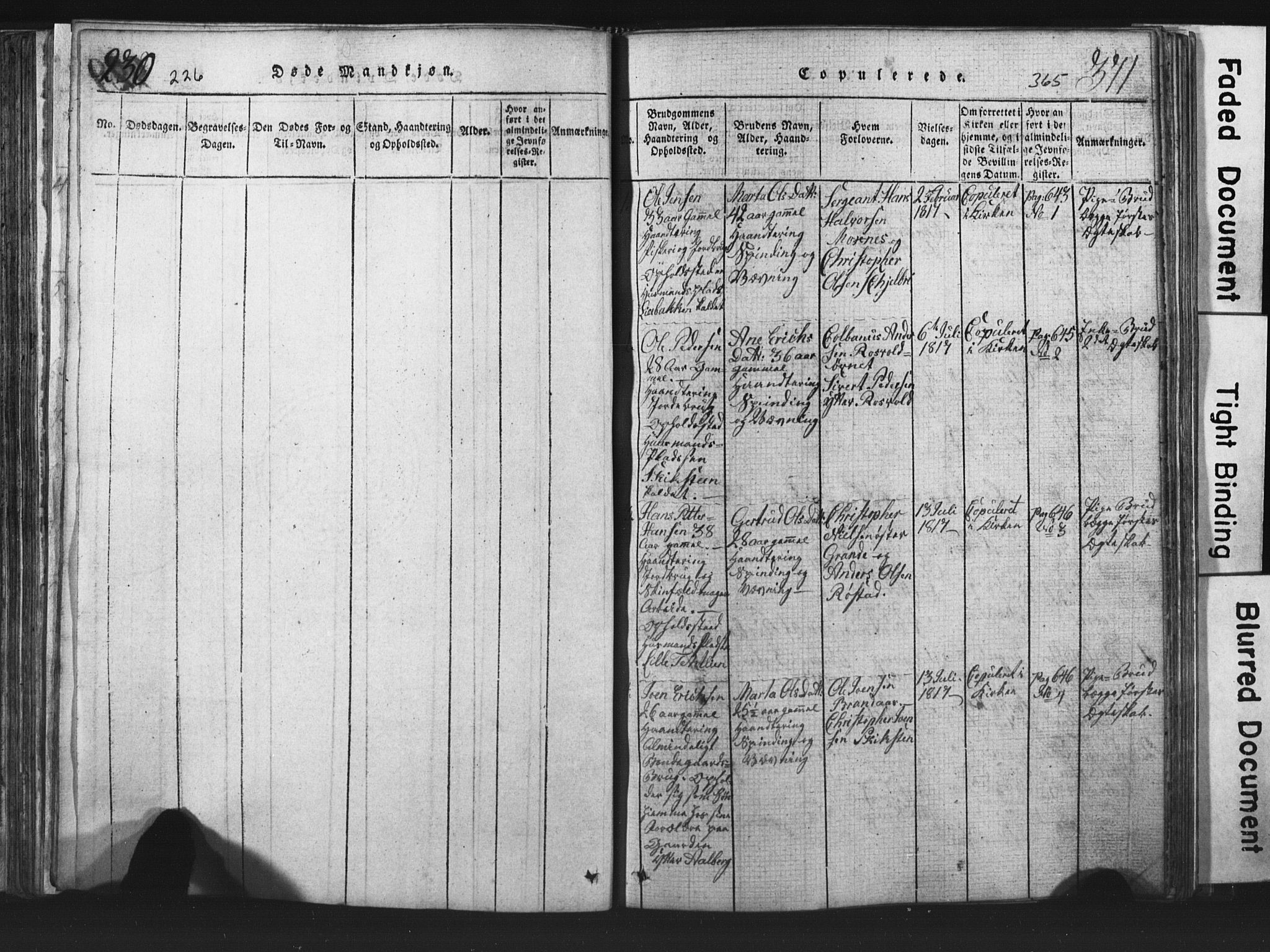Ministerialprotokoller, klokkerbøker og fødselsregistre - Nord-Trøndelag, AV/SAT-A-1458/701/L0017: Klokkerbok nr. 701C01, 1817-1825, s. 364-365