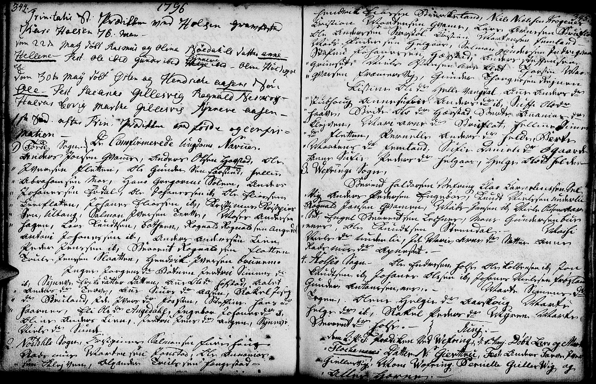 Førde sokneprestembete, AV/SAB-A-79901/H/Haa/Haaa/L0004: Ministerialbok nr. A 4, 1781-1803, s. 344-345
